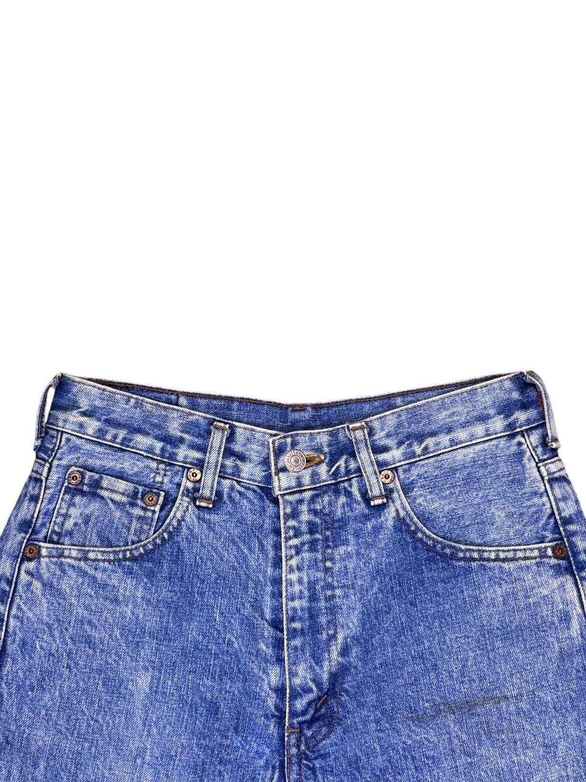 Levi's Vintage 90s Levis 502xx Big E Selvedge Jean Shorts Size 28" / US 6 / IT 42 - 6 Thumbnail