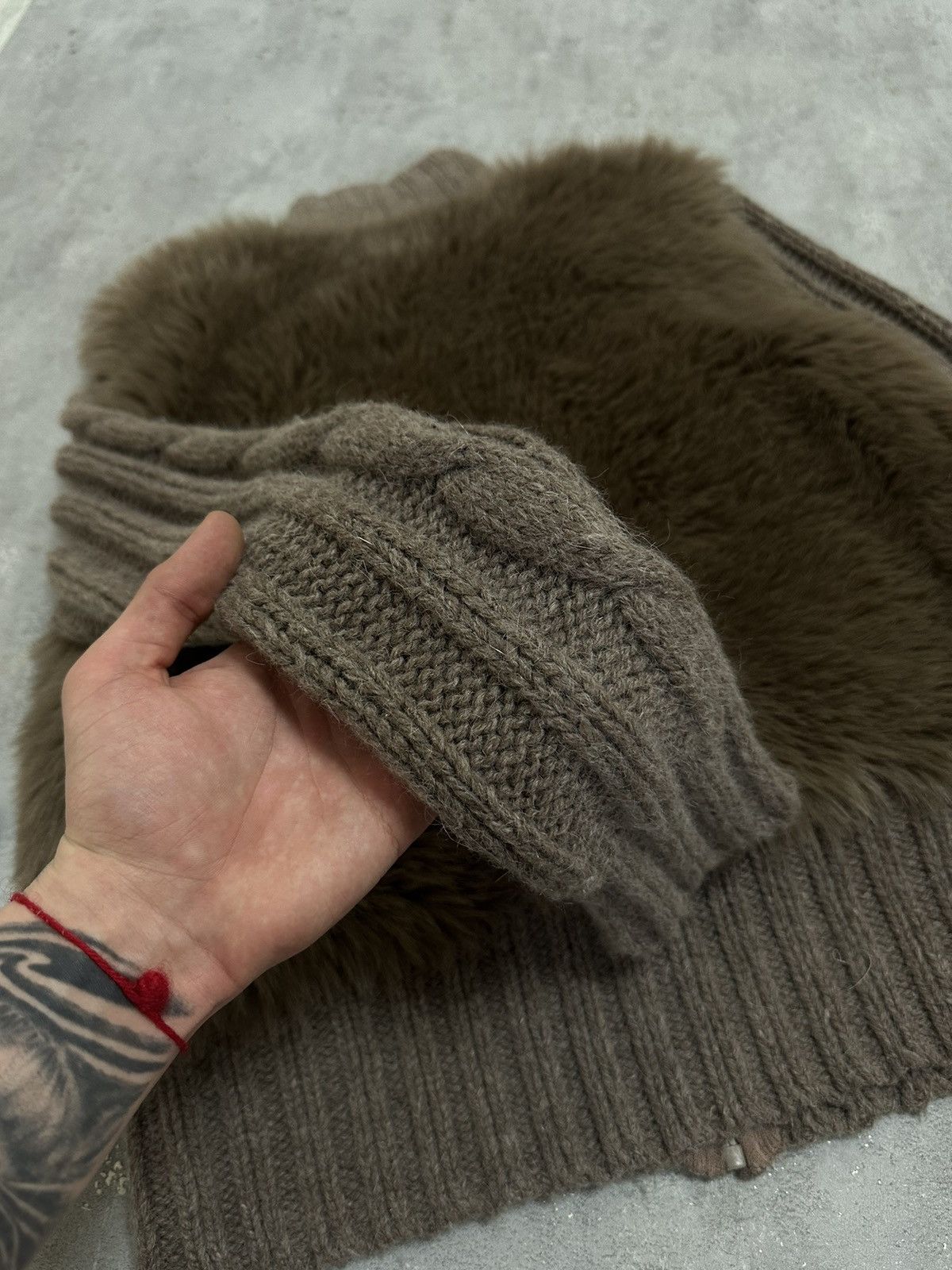 If Six Was Nine × Le Grande Bleu (L.G.B.) Japanese Vintage Lgb Style Fur Zip Sweater Y2K Size L / US 10 / IT 46 - 6 Thumbnail