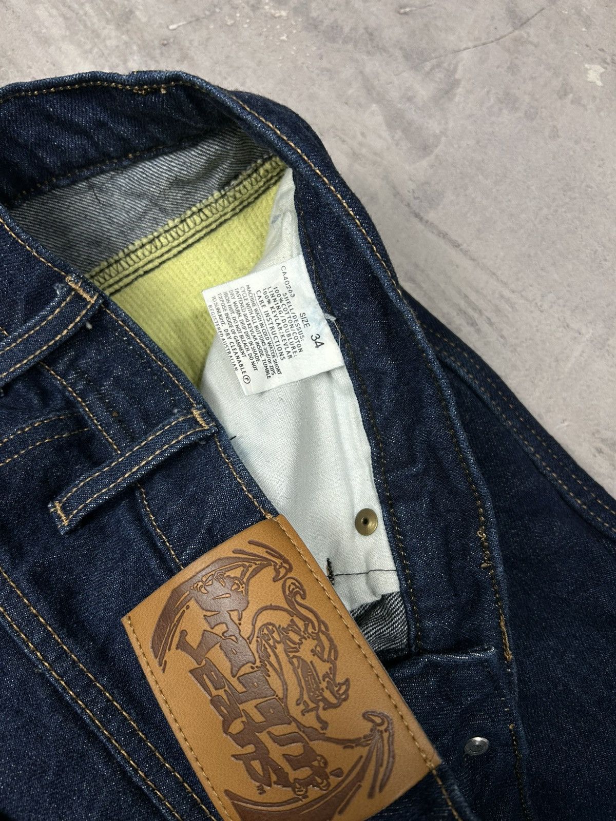 Vintage Vintage Y2k Draggin Jeans Faded Baggy Denim Jeans 00s Size US 34 / EU 50 - 8 Thumbnail