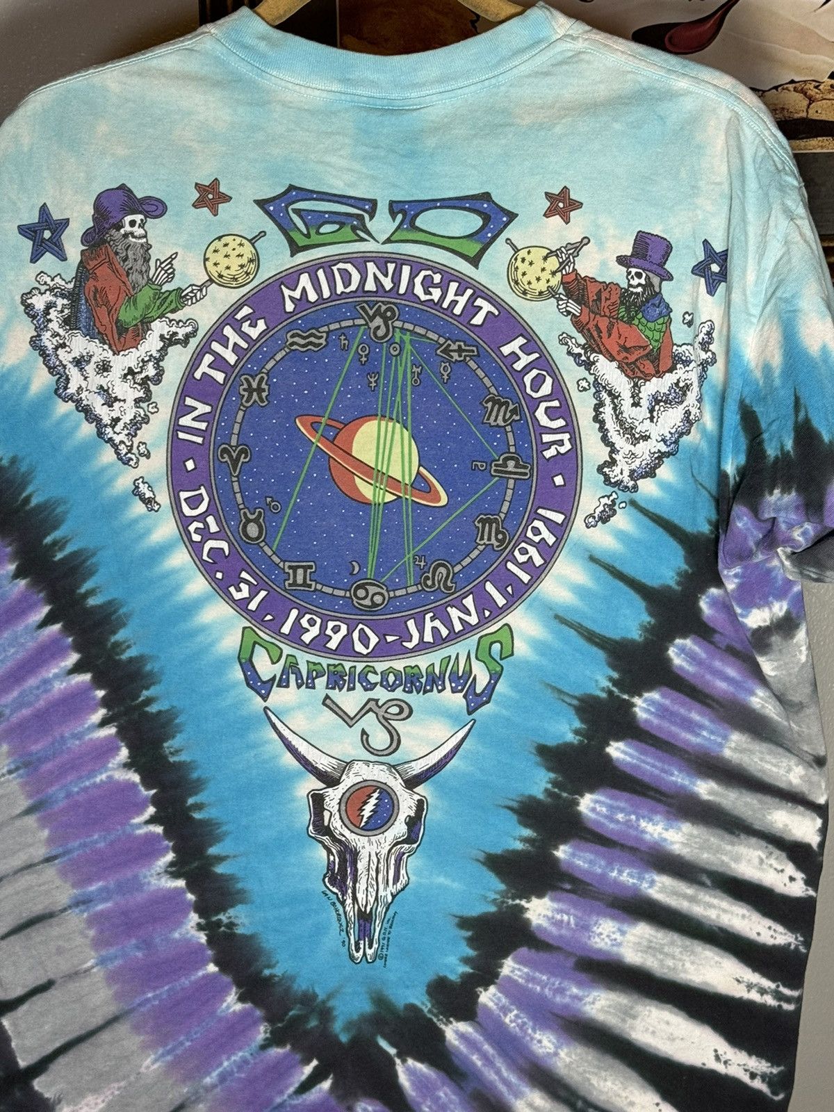 Grateful Dead × Liquid Blue × Vintage Vintage Grateful Dead Shirt NYE 1990 “Midnight Hour” Size US XL / EU 56 / 4 - 8 Thumbnail