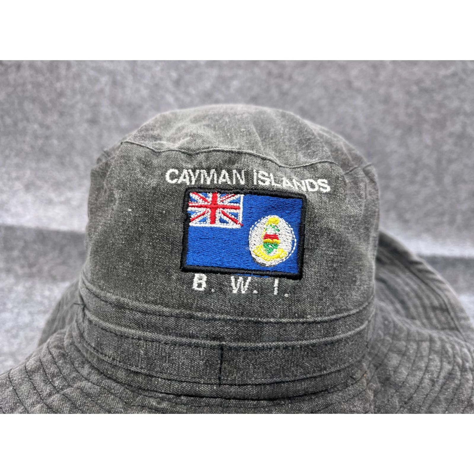 Vintage Cayman Islands Gray Cotton Sun Bucket Hat One Size Adult Unbranded Hat Beach Hiking Travel Casual Weather: Summer, Spring, Fall, Winter Size ONE SIZE - 2 Thumbnail