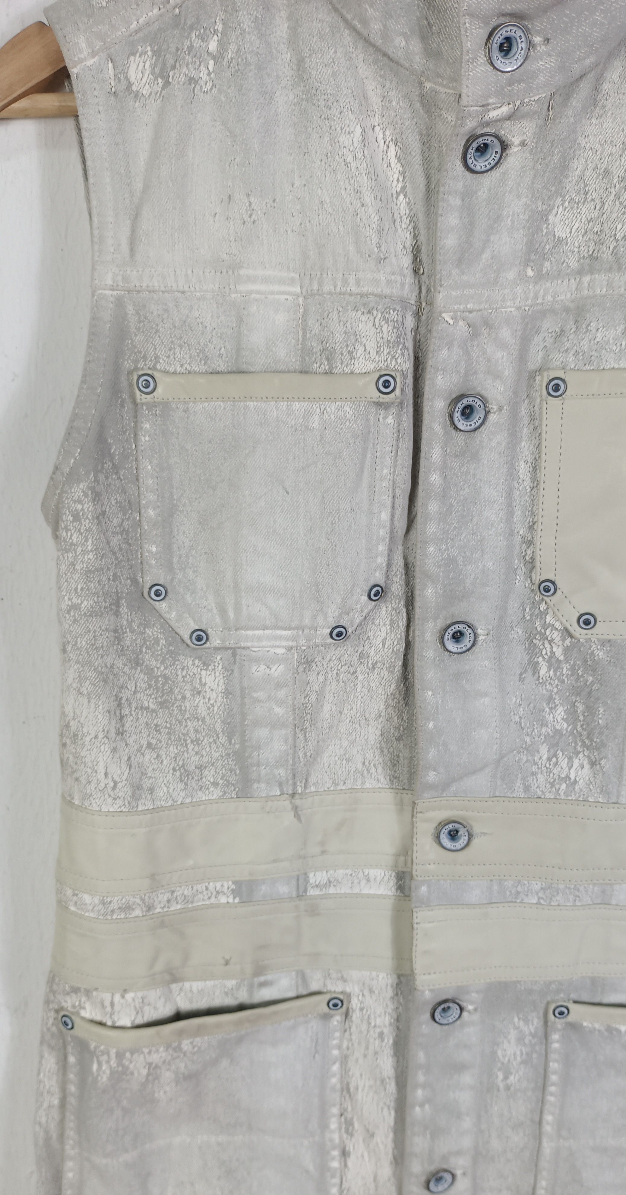 Diesel × Diesel Black Gold Diesel Black Gold Cow Leather Vest Jacket Size US S / EU 44-46 / 1 - 6 Thumbnail