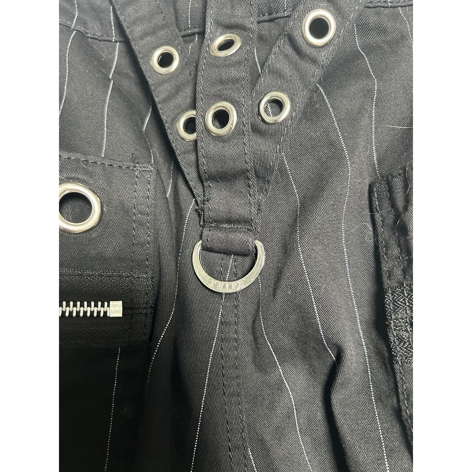 Tripp NYC Tripp NYC Godfather Chain Stripe Pants In White/ Black Large Size 36" / US 14 / IT 50 - 13 Thumbnail