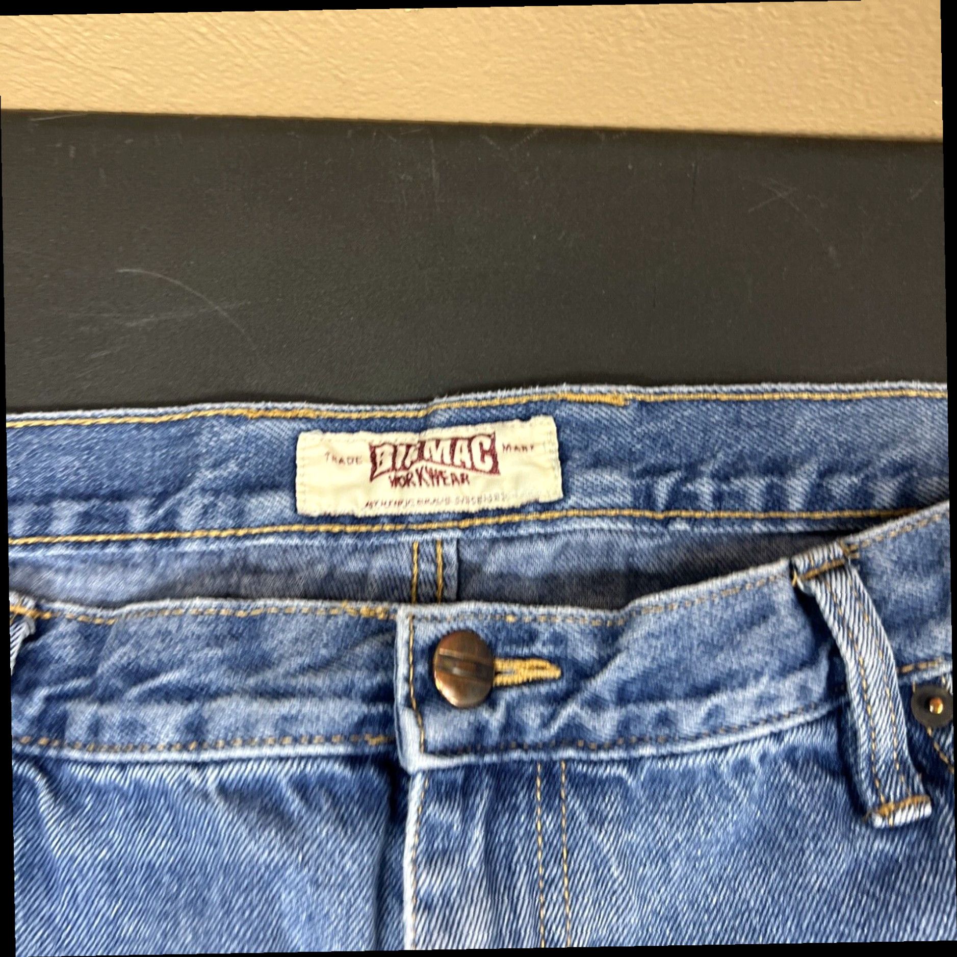 Vintage Big Mac Workwear Jeans Mens Measures 36x31 Carpenter Painter Denim Work Pants Size US 36 / EU 52 - 3 Thumbnail