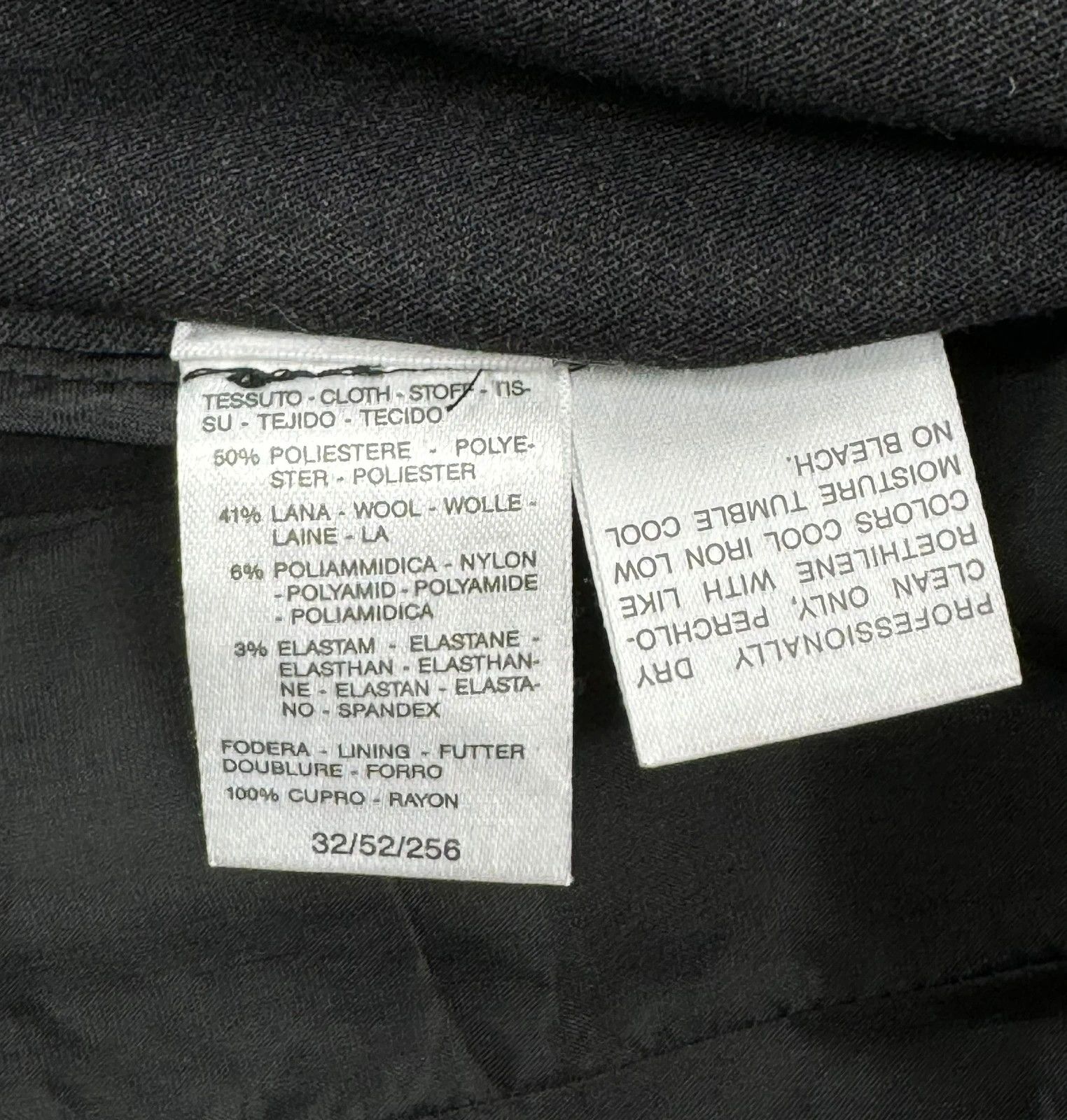 Sportmax Dark Grey Wool Polyamide Long Blazer UK10 US6