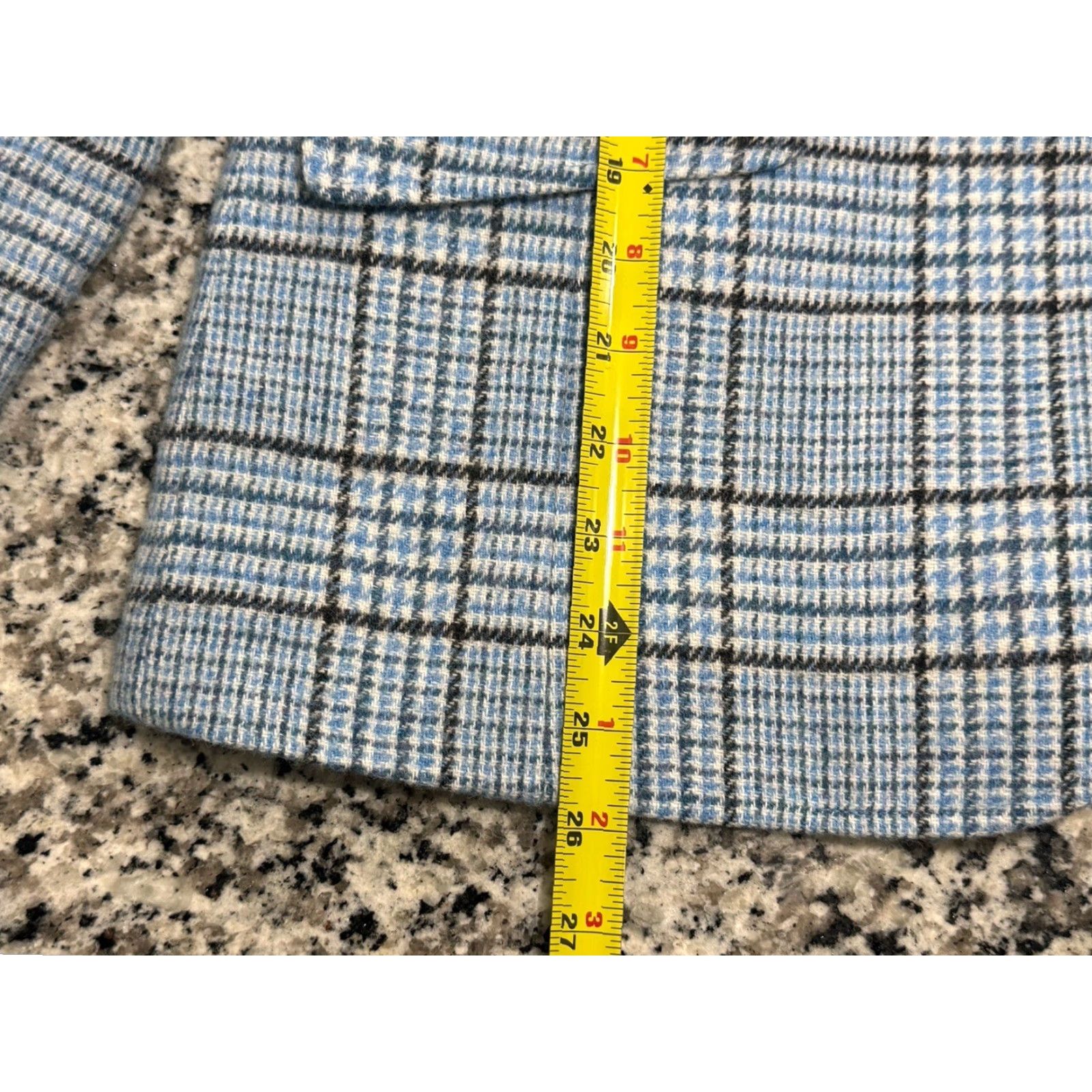 Talbots VINTAGE Talbots Women's Blazer Short Wool Blend Shetland Plaid 8 Formal Fall Spring Winter Size M / US 6-8 / IT 42-44 - 5 Thumbnail