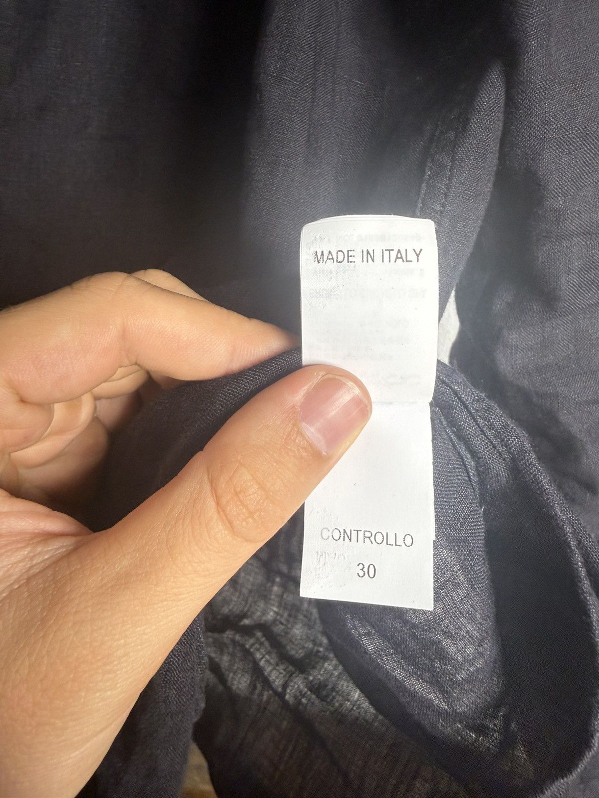 Brunello Cucinelli Brunello Cucinelli 100% Size M-L Linen Shirt Black Easy Fit Size US M / EU 48-50 / 2 - 4 Thumbnail