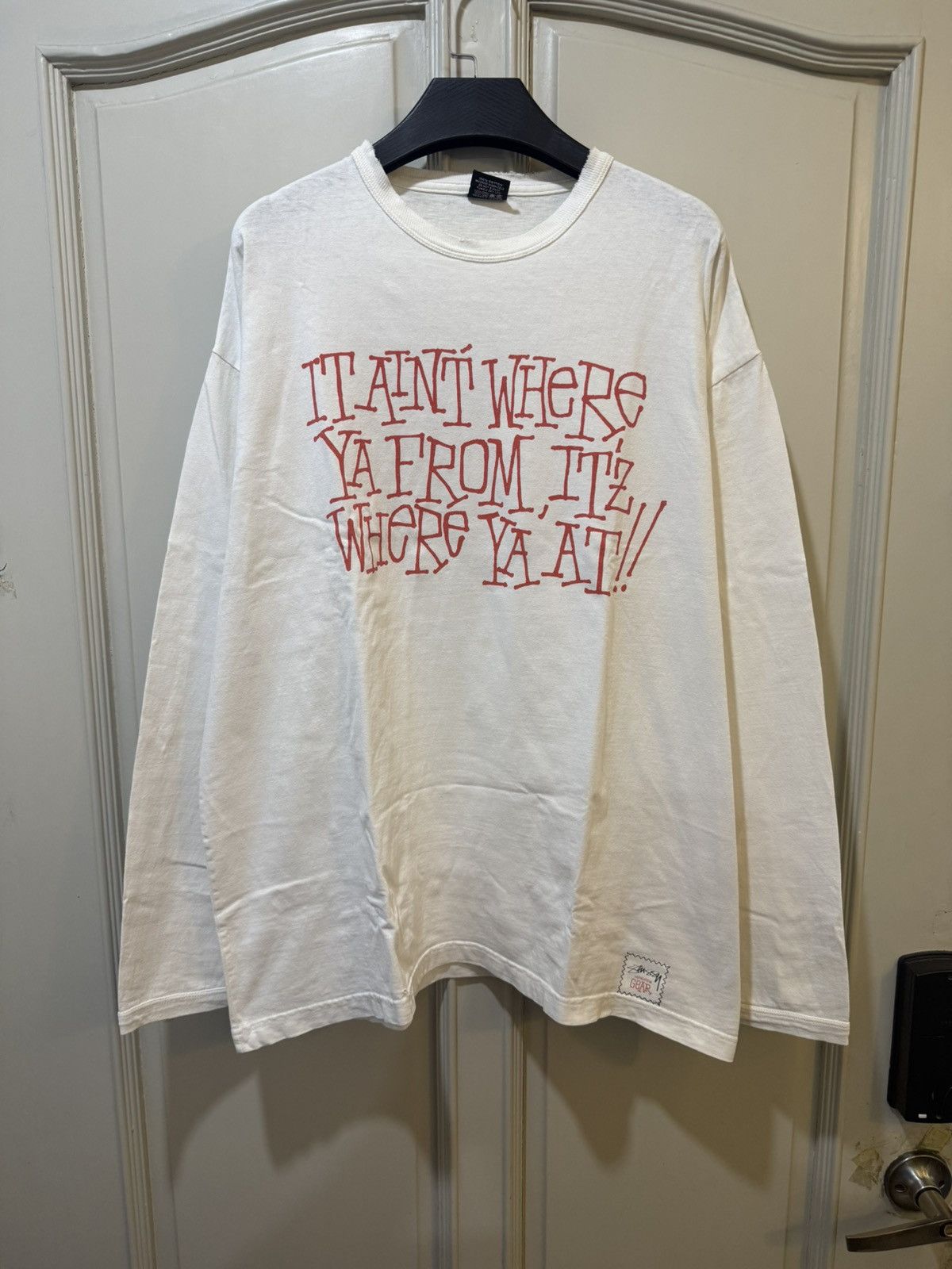 Stussy VINTAGE! SEMI THRASHED STUSSY LONGSLEEVE Size US XL / EU 56 / 4 - 1 Thumbnail