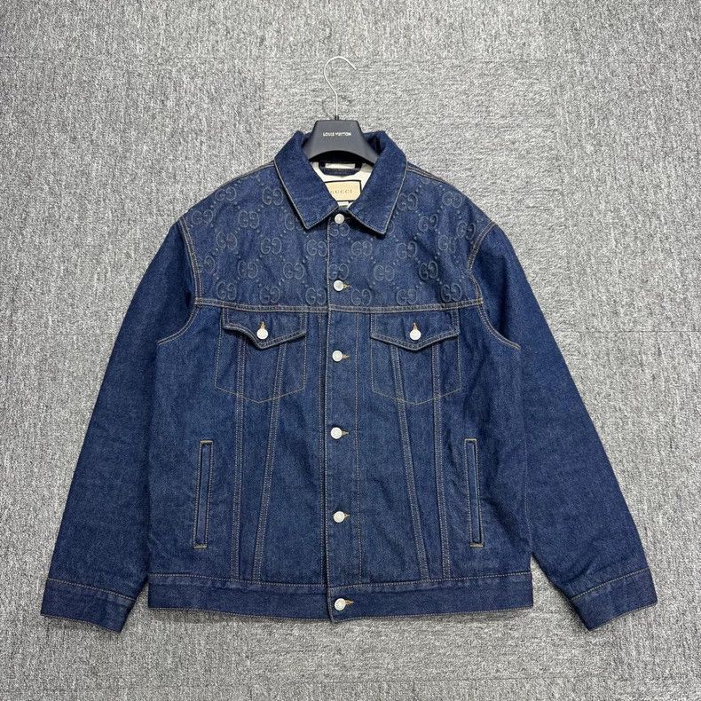 Gucci GucciEmbossed old-flowered denim jacket 2503-Nextarrow Size US M / EU 48-50 / 2 - 1 Thumbnail