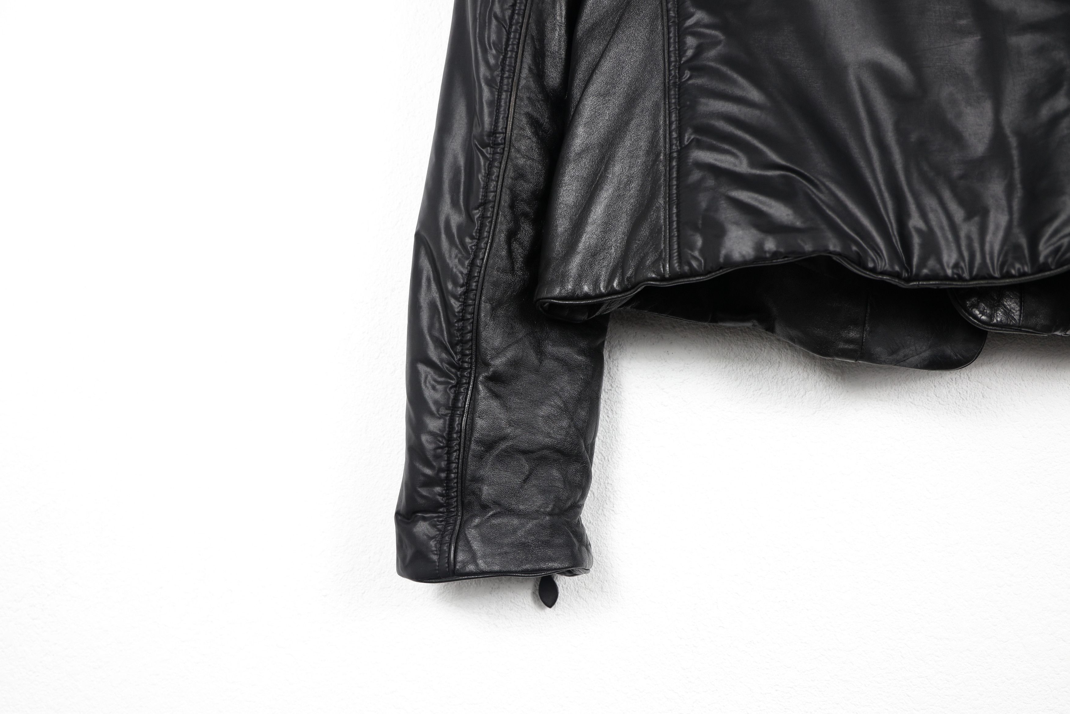Ermanno Scervino Ermanno Scervino Nylon Leather Collar Design Biker Jacket Size M / US 6-8 / IT 42-44 - 15 Thumbnail