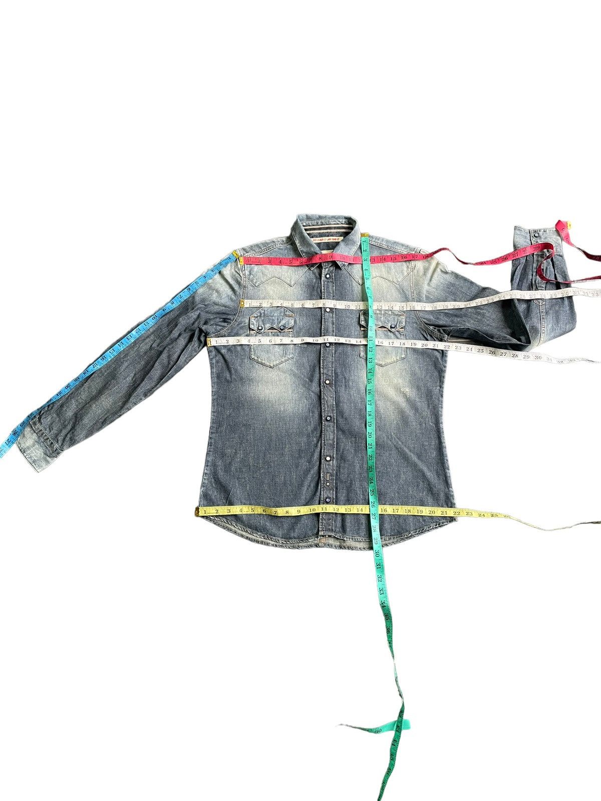 Japanese Brand Reign Italia Selvedge Western Shirt Size US L / EU 52-54 / 3 - 20 Thumbnail