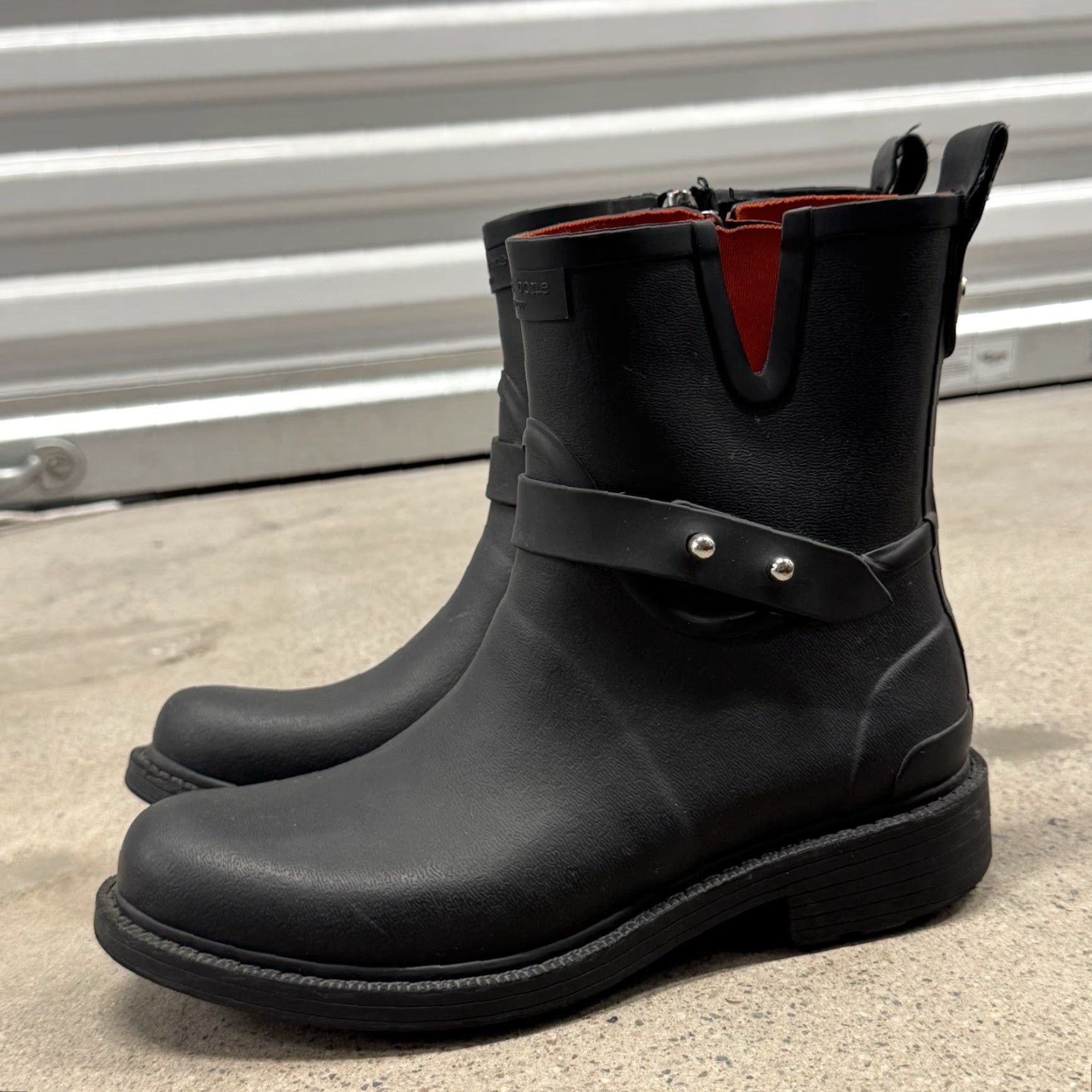 Rag & Bone Rag & Bone Moto Rain Boots Black Rubber Size 36 Size US 6 / IT 36 - 4 Thumbnail