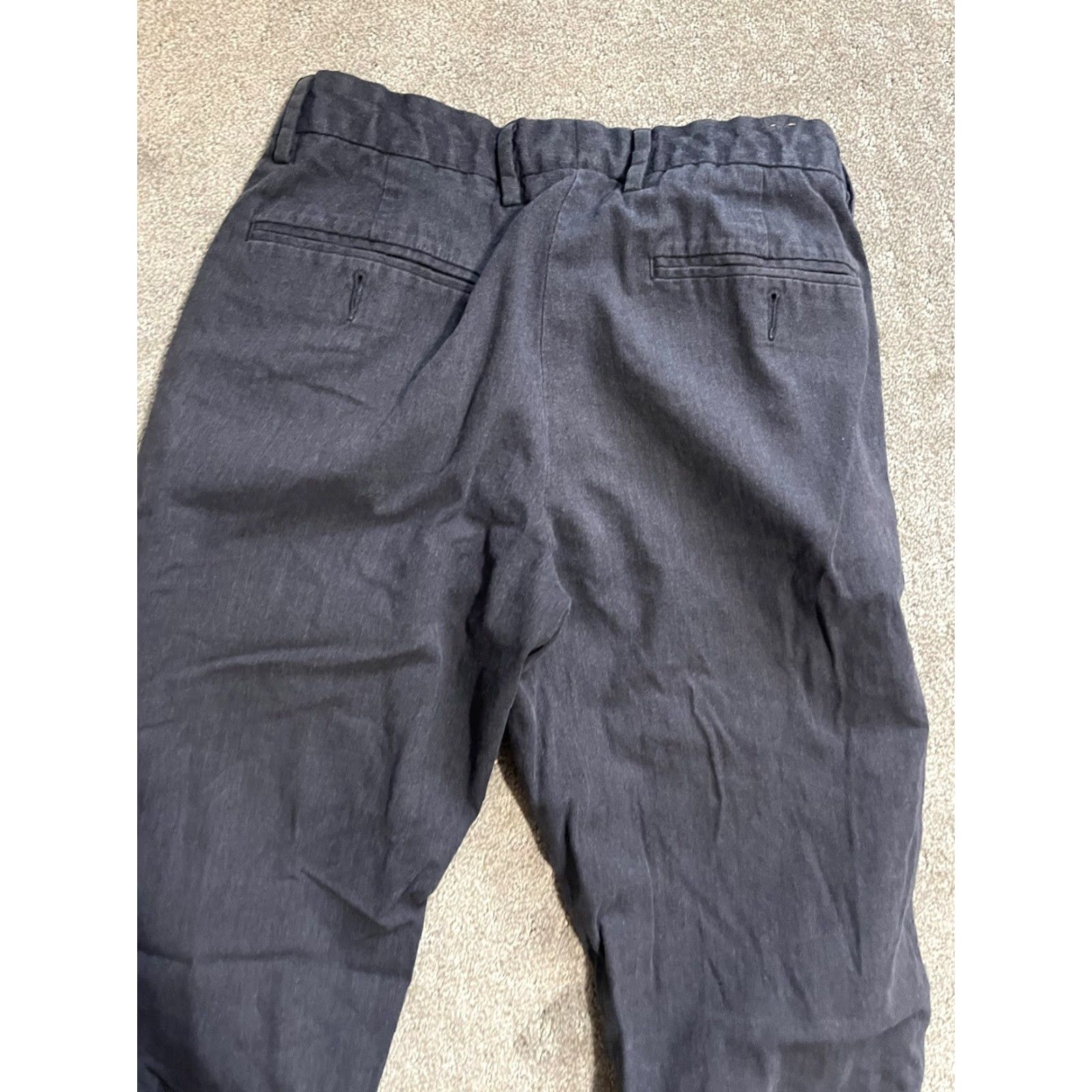 J.Crew VINTAGE J.CREW Bowery Dress Pants Men’s Slim Cotton 29x29 Blue Flat Front EUC Size US 29 - 4 Thumbnail