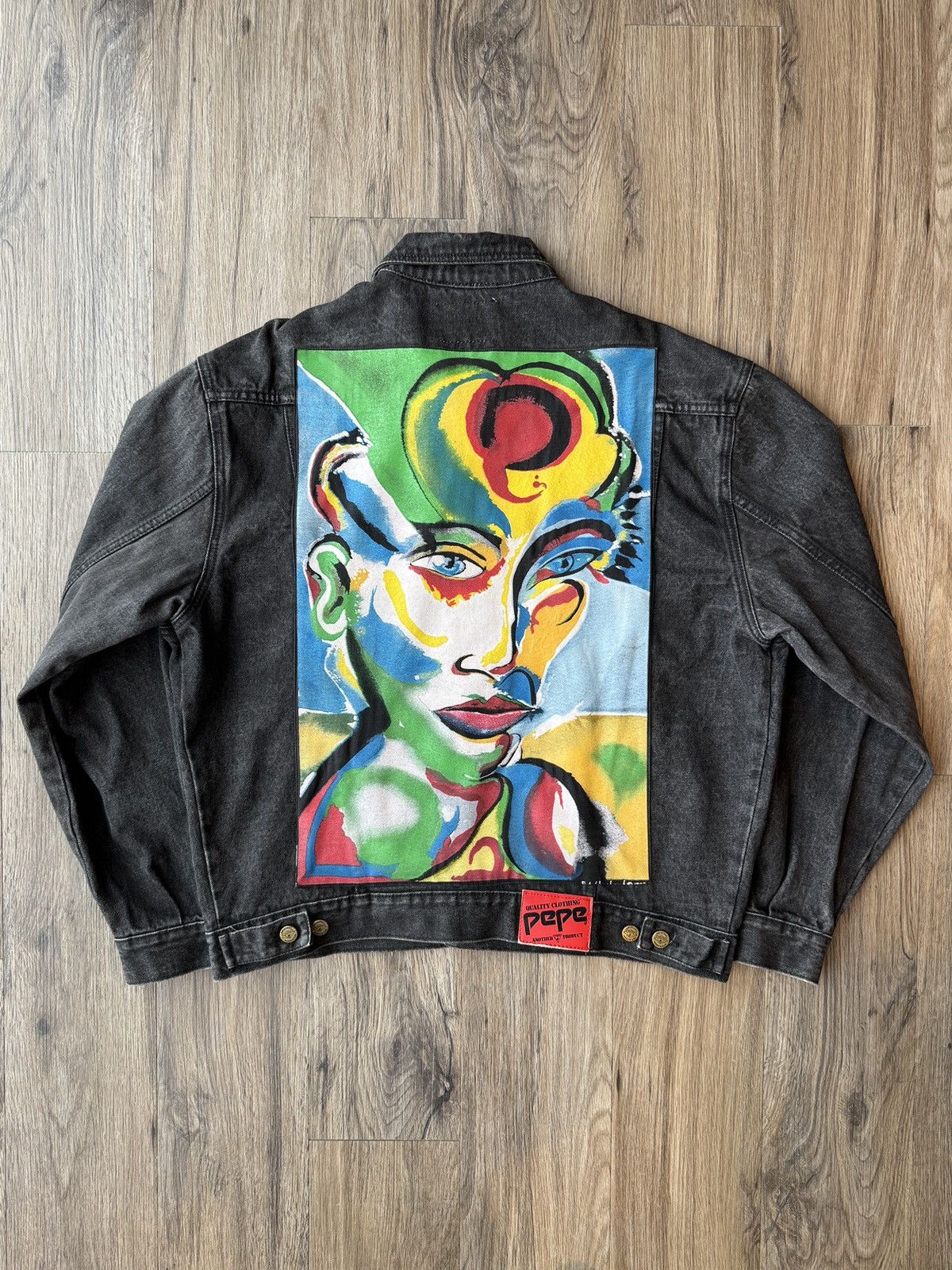Pepe Jeans Vintage Pepe Denim Jacket Reworked 1988 Artwear Rob Shepherd Size US L / EU 52-54 / 3 - 1 Thumbnail