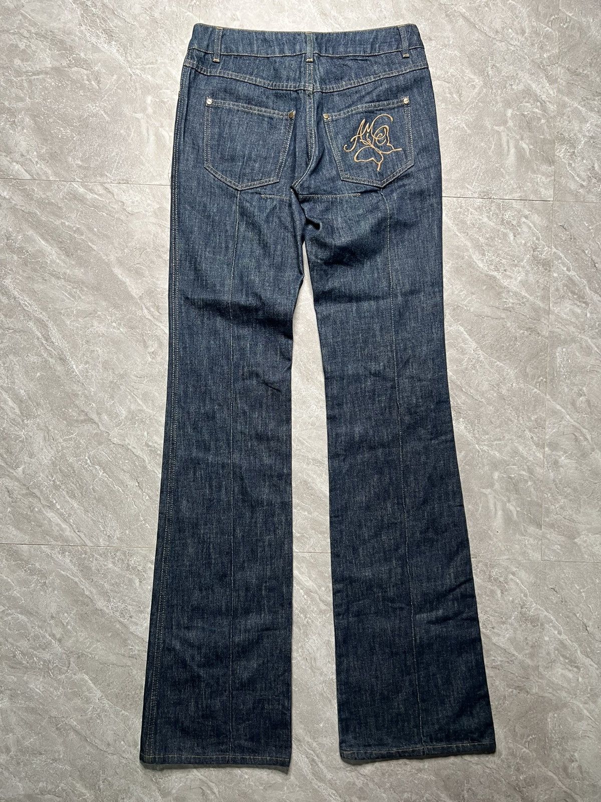 Alexander McQueen Alexander Mcqueen S/S 06 Embroid Design Flared Boot Cut Size 27" / US 4 / IT 40 - 2 Thumbnail
