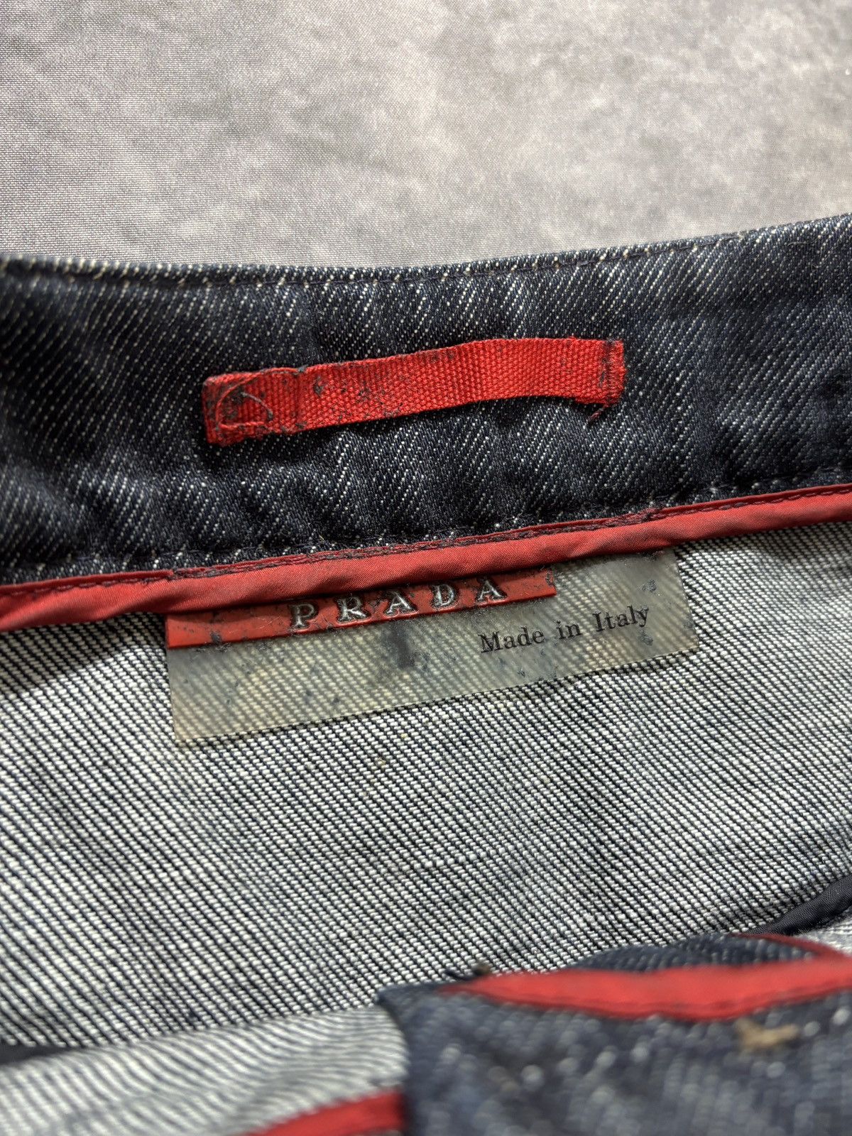 Prada × Vintage 2000s Prada Sport Vintage Prada Denim Maxi Skirt 1990s Long Size 28" / US 6 / IT 42 - 4 Thumbnail