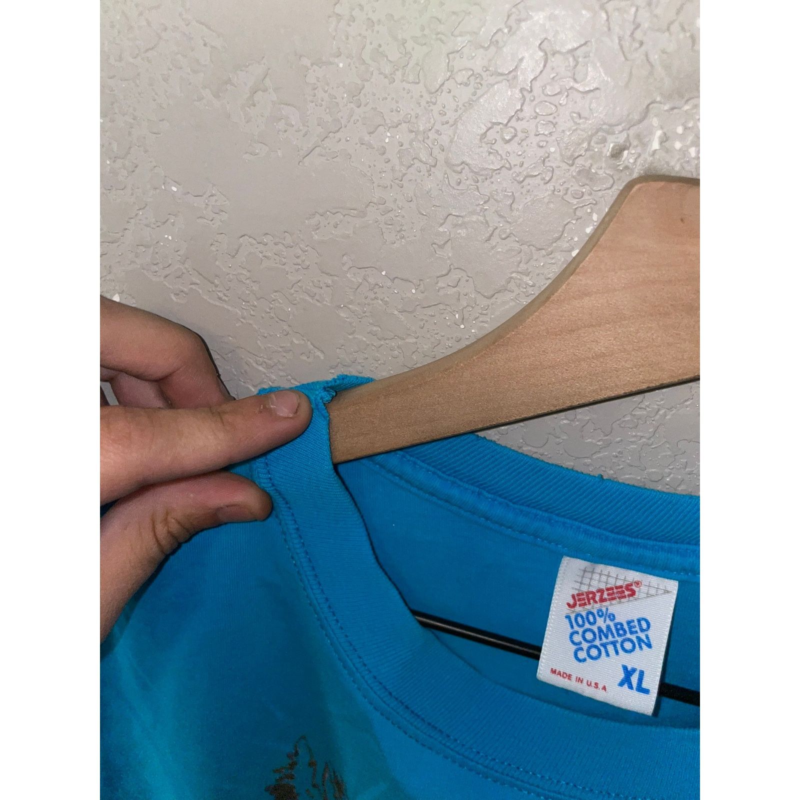 Jerzees Vintage Clearwater Beach Shirt Florida Bird Blue Tee XL 90s Size US XL / EU 56 / 4 - 5 Thumbnail