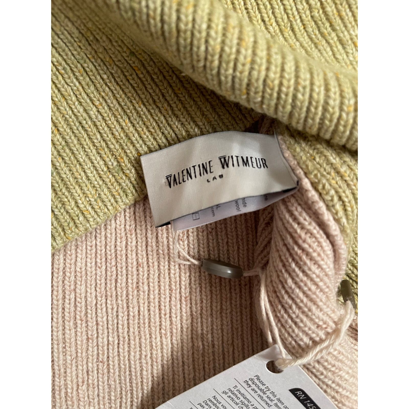 Other Valentine Witmeur Lab Economist Thin Turtleneck Khaki NWT OS Size ONE SIZE - 5 Thumbnail