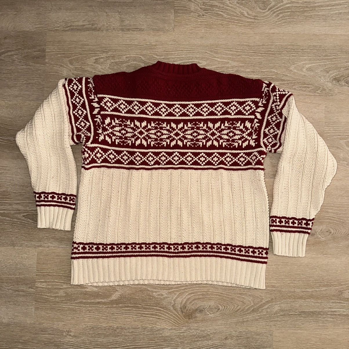 Gap × Vintage Vintage Gap Red Cotton Knit Sweater Size US M / EU 48-50 / 2 - 2 Thumbnail