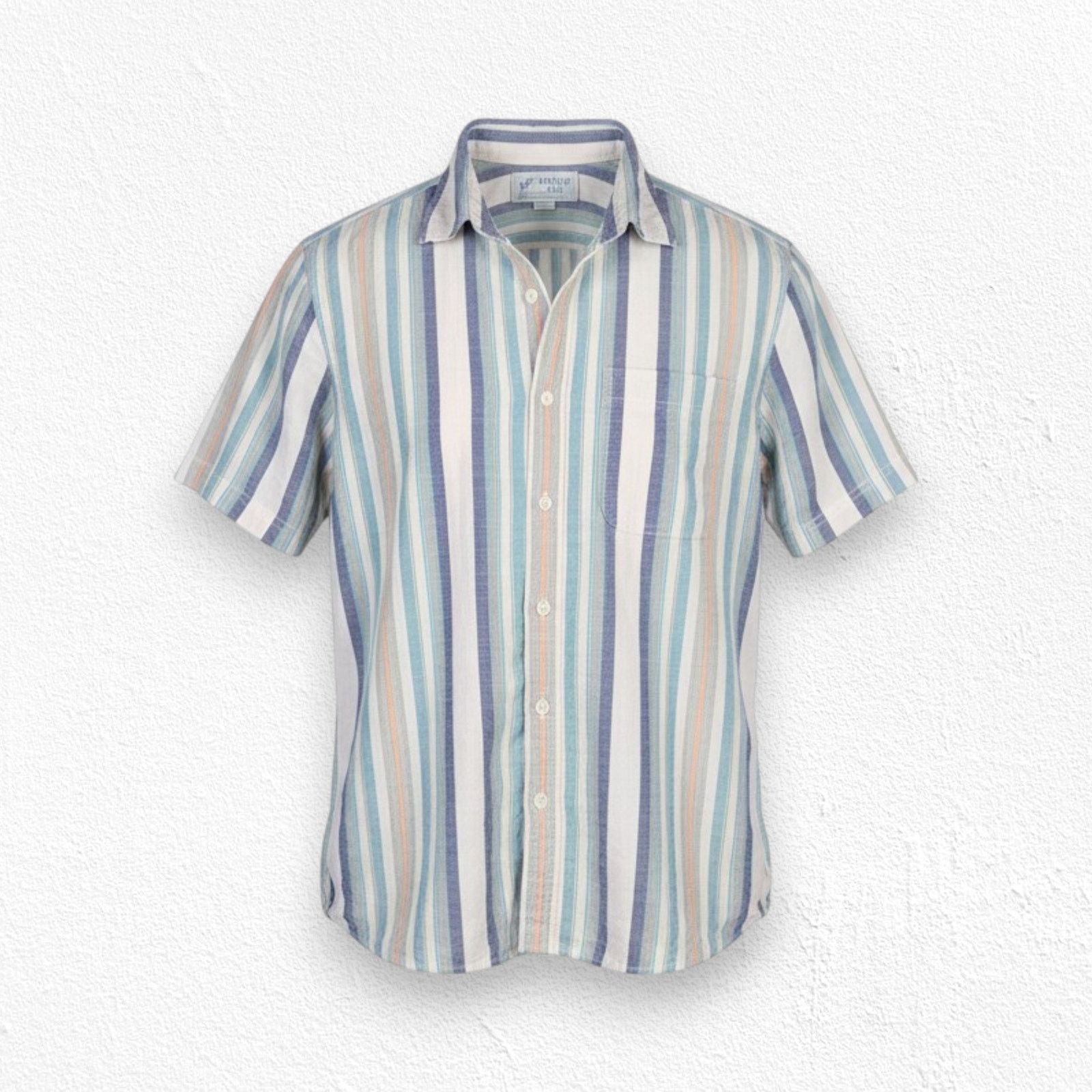 American Eagle Outfitters American Eagle Striped Retro Camp Shirt Size Small Size US S / EU 44-46 / 1 - 1 Thumbnail