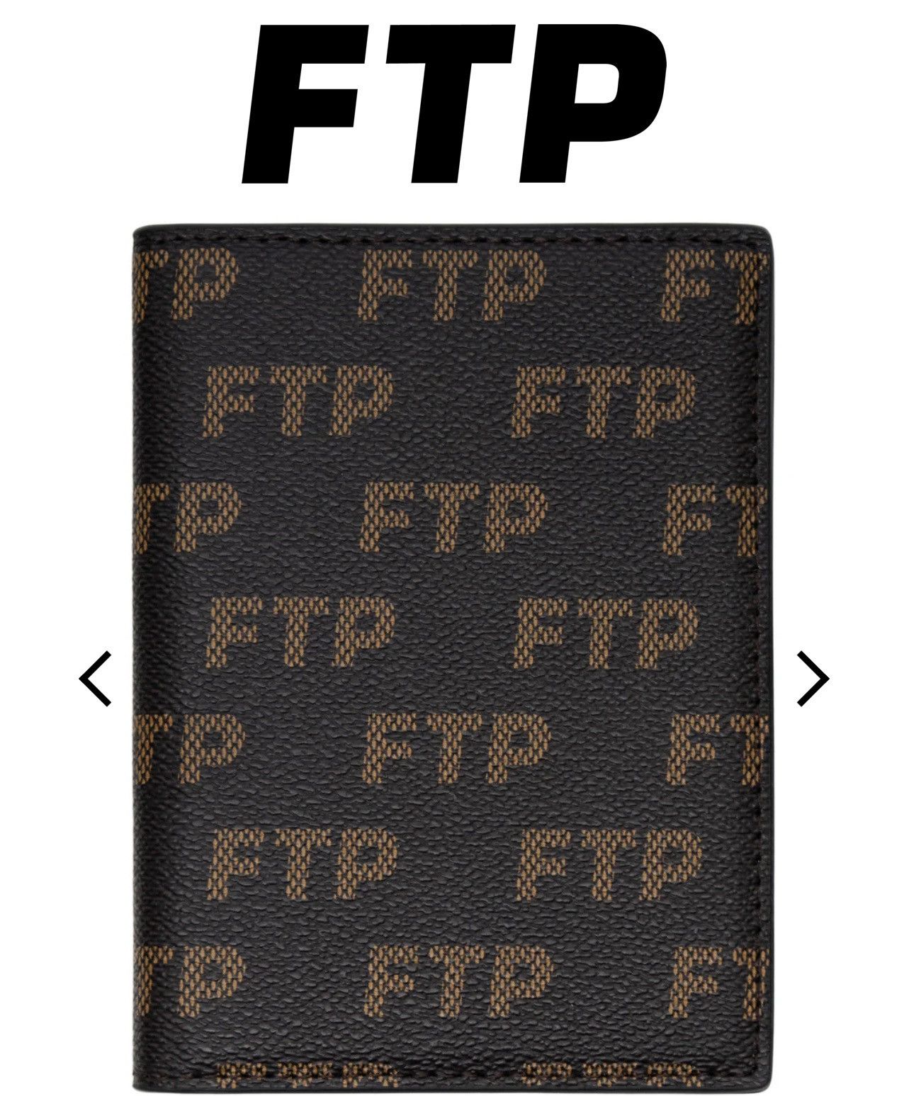 Fuck The Population FTP LOGO RÉPÉTÉ PASSPORT HOLDER(BROWN) Size ONE SIZE - 5 Thumbnail