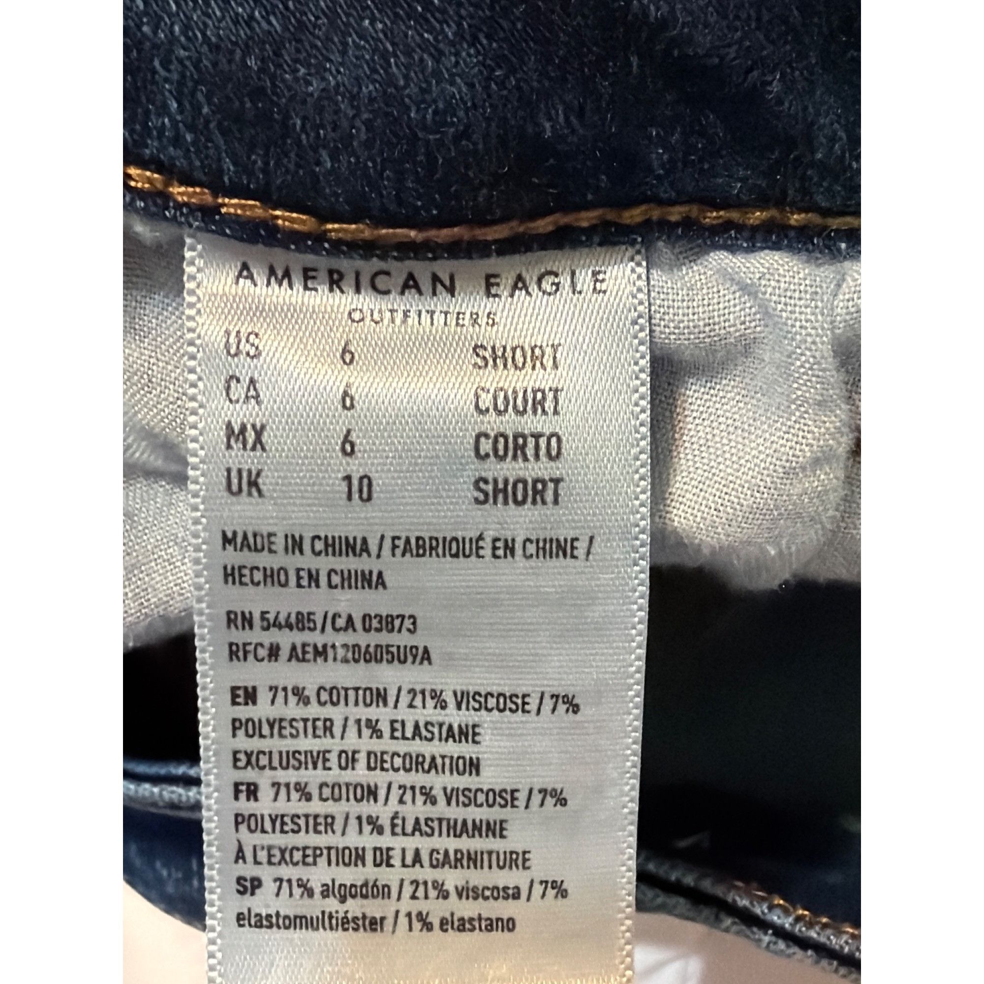 American Eagle Outfitters American Eagle Skinny Jeans Next Level Stretch Blue Denim Si Size 24" / US 00 / IT 34 - 6 Thumbnail