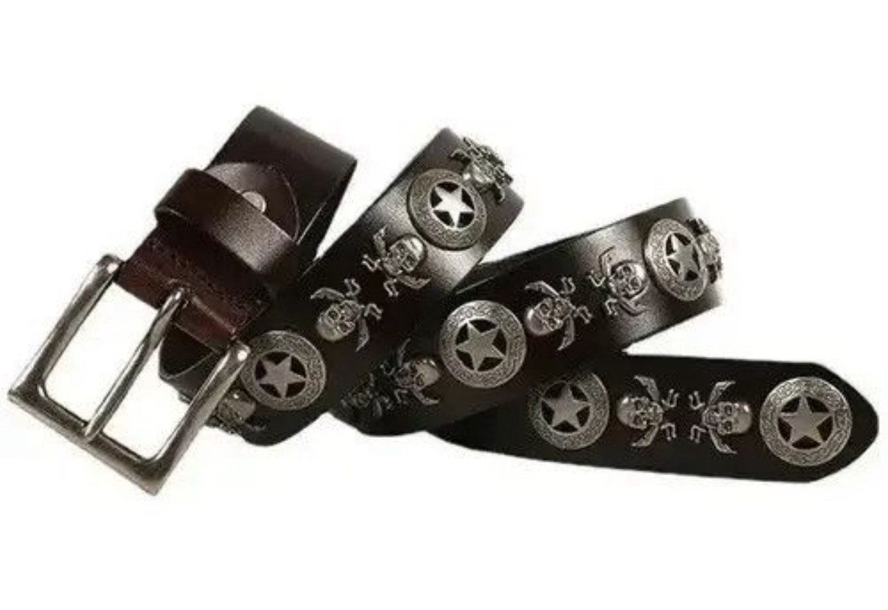 Japanese Brand Vintage skull Belt y2k 90’s Size ONE SIZE - 1 Thumbnail