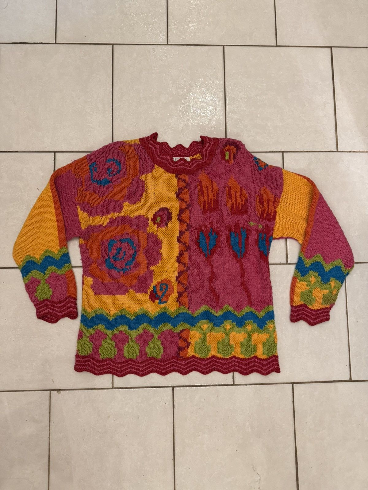 Vintage Vintage Hand Knit The Limited Sweater Size S / US 4 / IT 40 - 3 Thumbnail