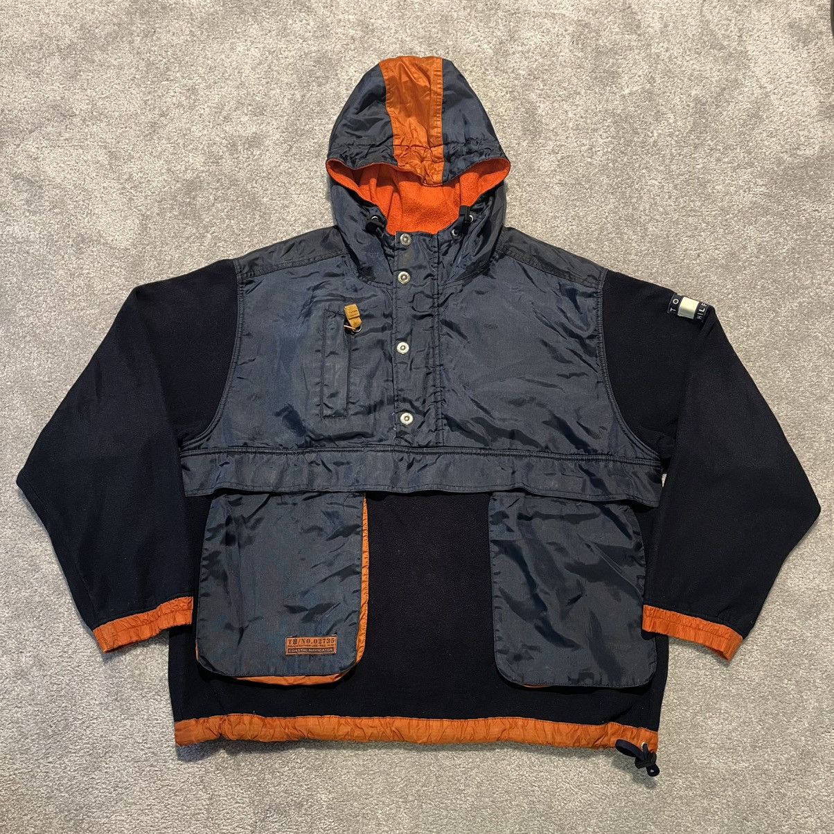 Tommy Hilfiger Vintage 1990s Tommy Hilfiger Coastal Navigator Fleece Jacket Size US XL / EU 56 / 4 - 1 Thumbnail
