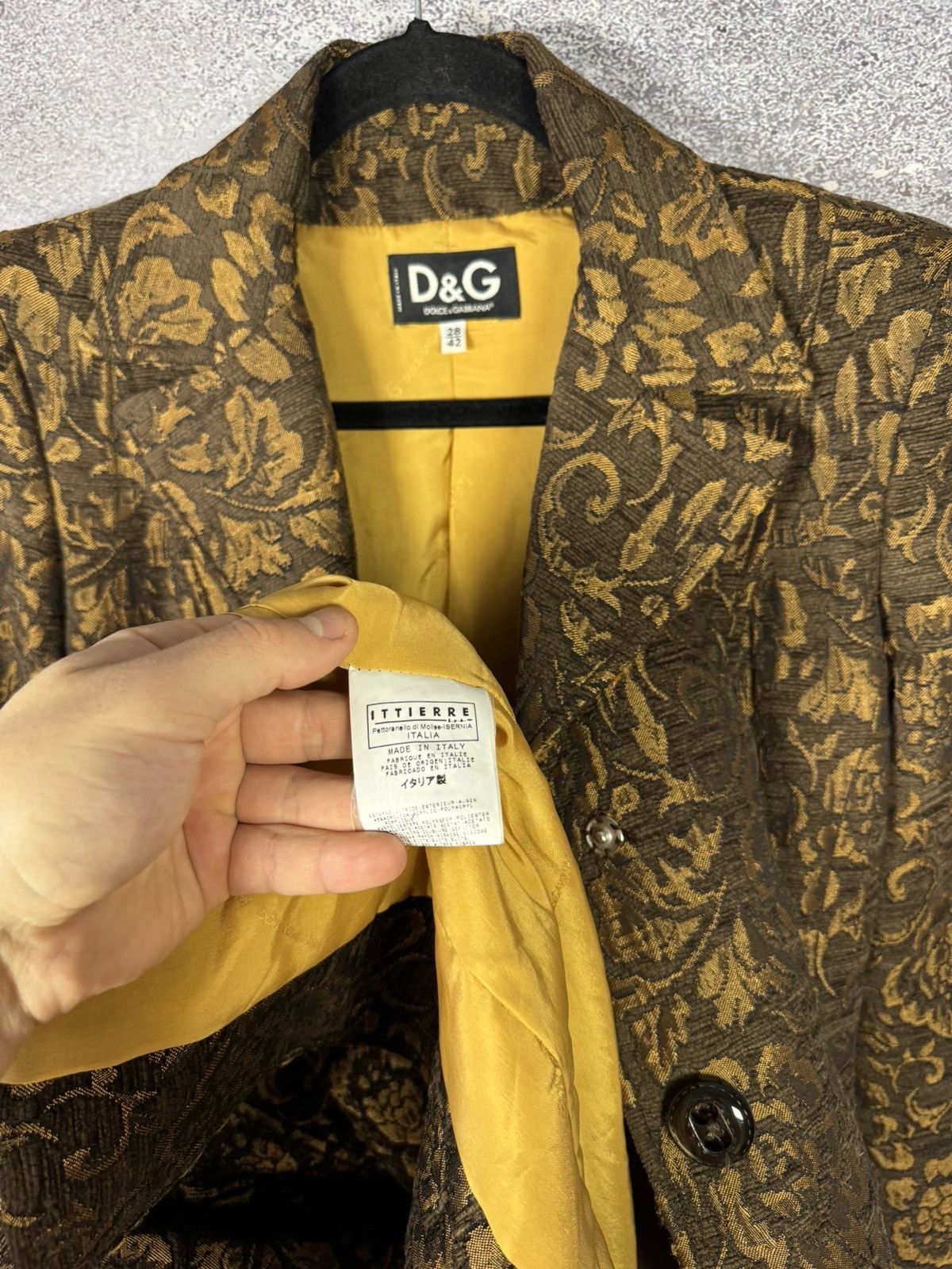 Dolce & Gabbana × Vintage Vintage Dolce Gabbana Retro Paisley Print Woman Coat 28/42sz Size M / US 6-8 / IT 42-44 - 15 Thumbnail