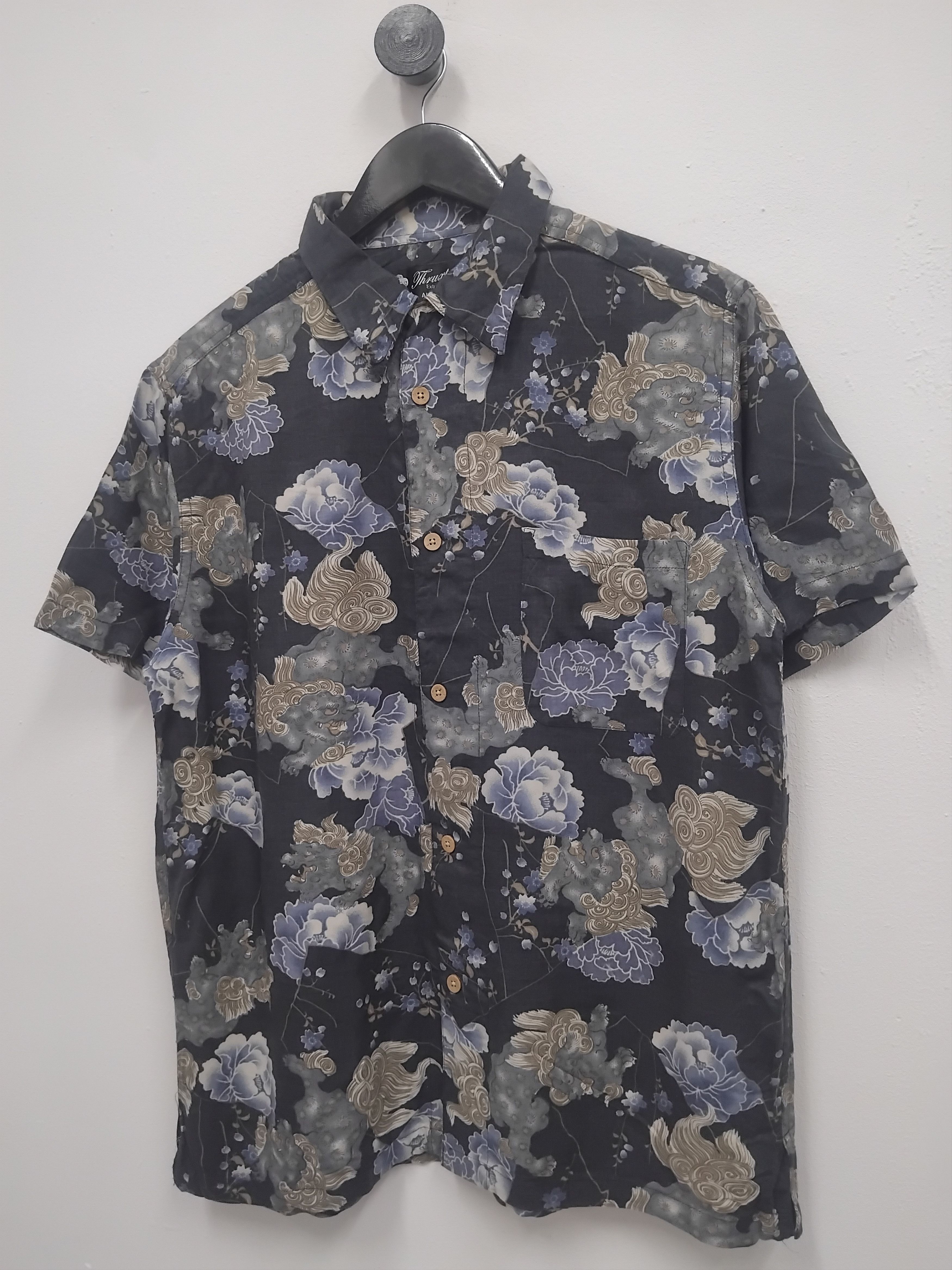 Japanese Brand 💥Thruxton japan tradition 100% rayon Hawaiian shirt Size US L / EU 52-54 / 3 - 6 Thumbnail