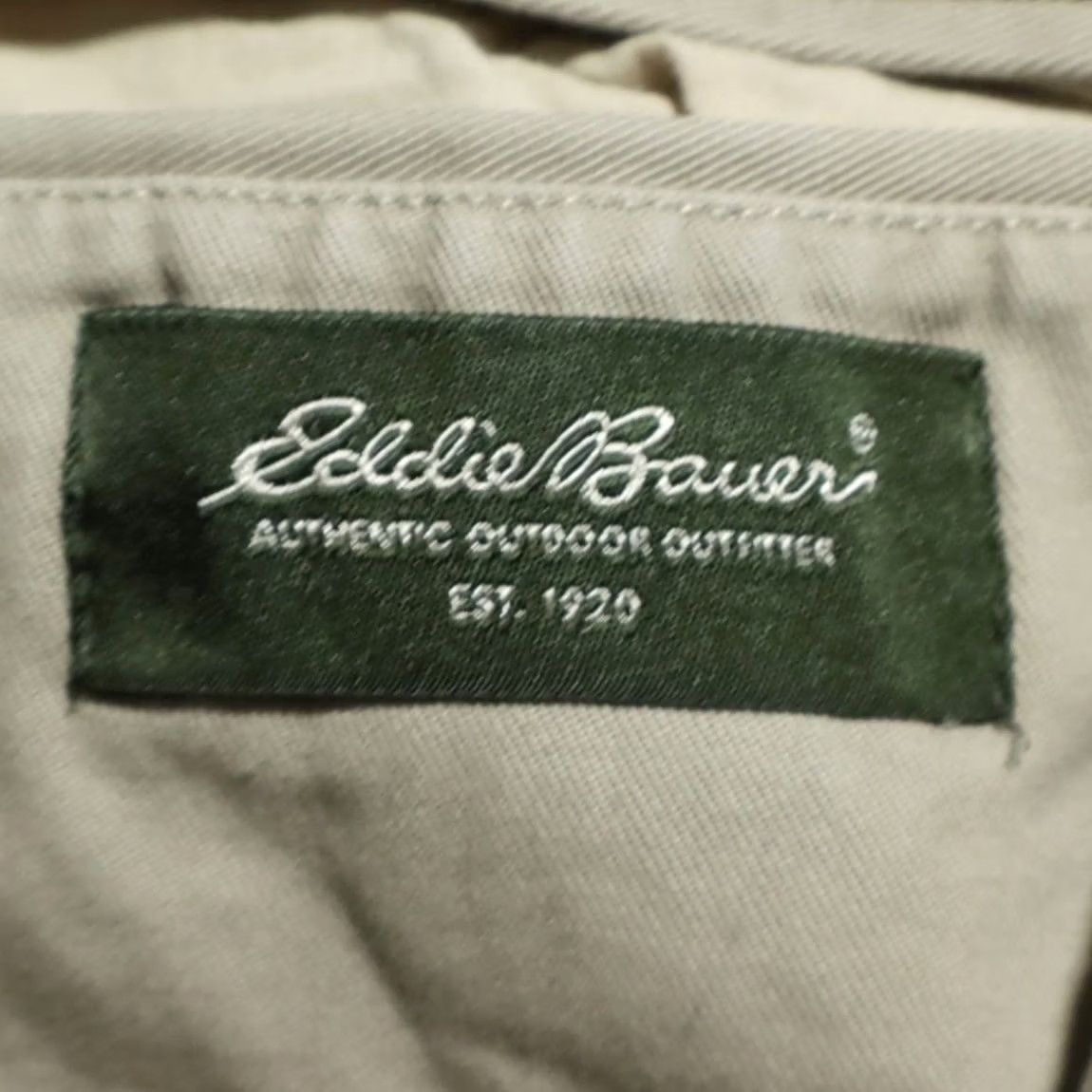 Eddie Bauer Eddie Bauer Chino Blazer Jacket Khaki Men's M Shirt Long Sleeve Collared Solid, 20in Chest, 30in Length, Relaxed Fit Size 40R - 7 Thumbnail