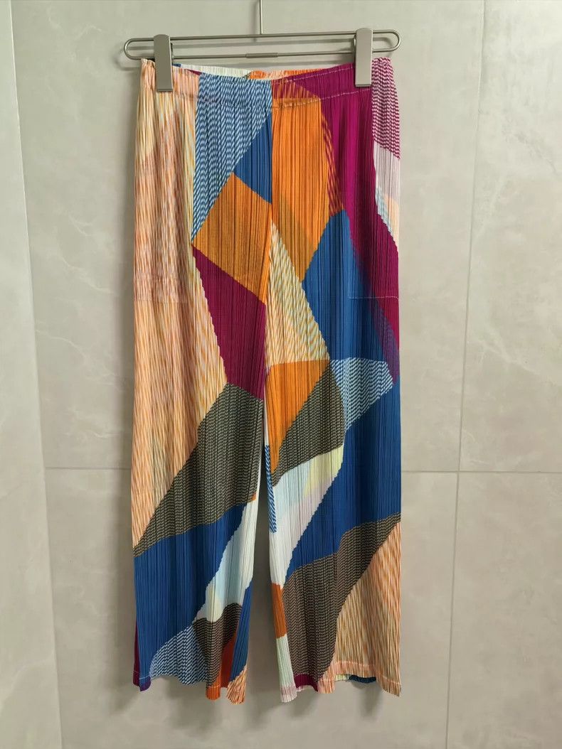 Issey Miyake issey miyake size:3 Wide-leg pants in color blocks Size 42" / US 20 - 1 Thumbnail