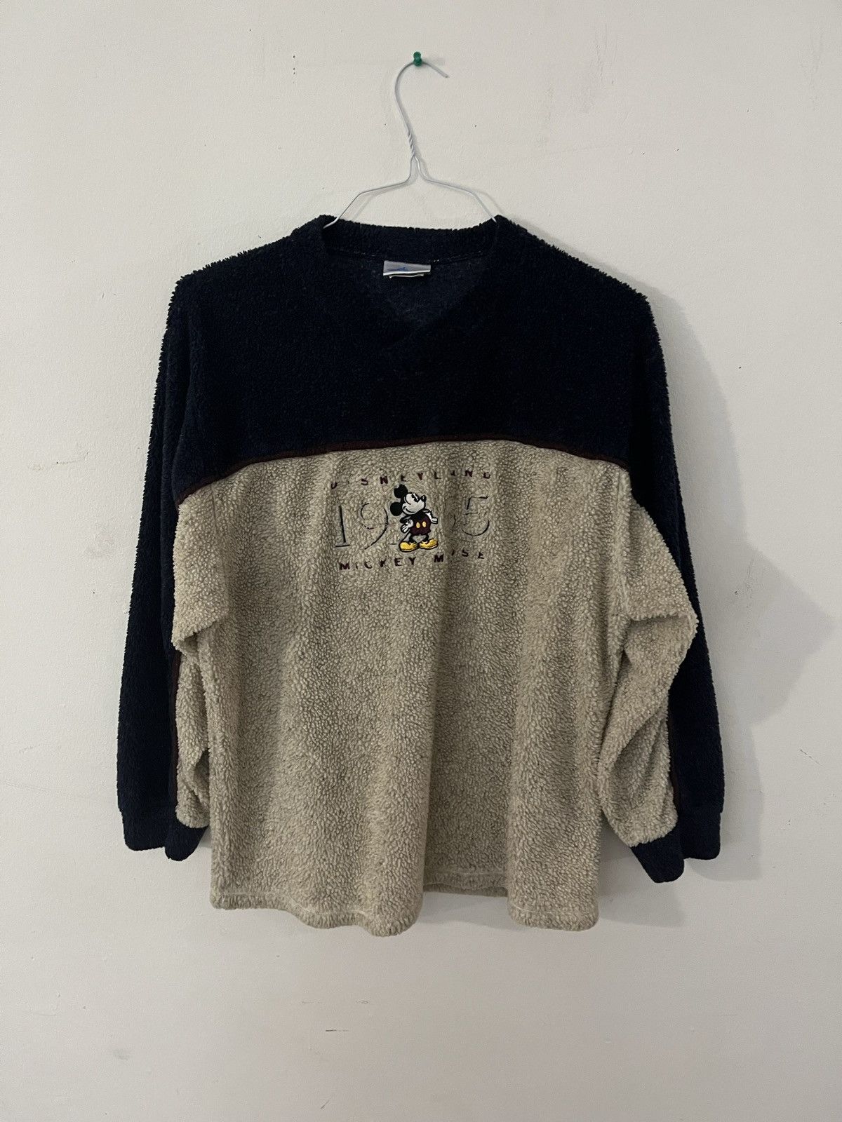Disney Vintage Disneyland 1955 Mickey Mouse Fleece Sweater Size US M / EU 48-50 / 2 - 1 Thumbnail