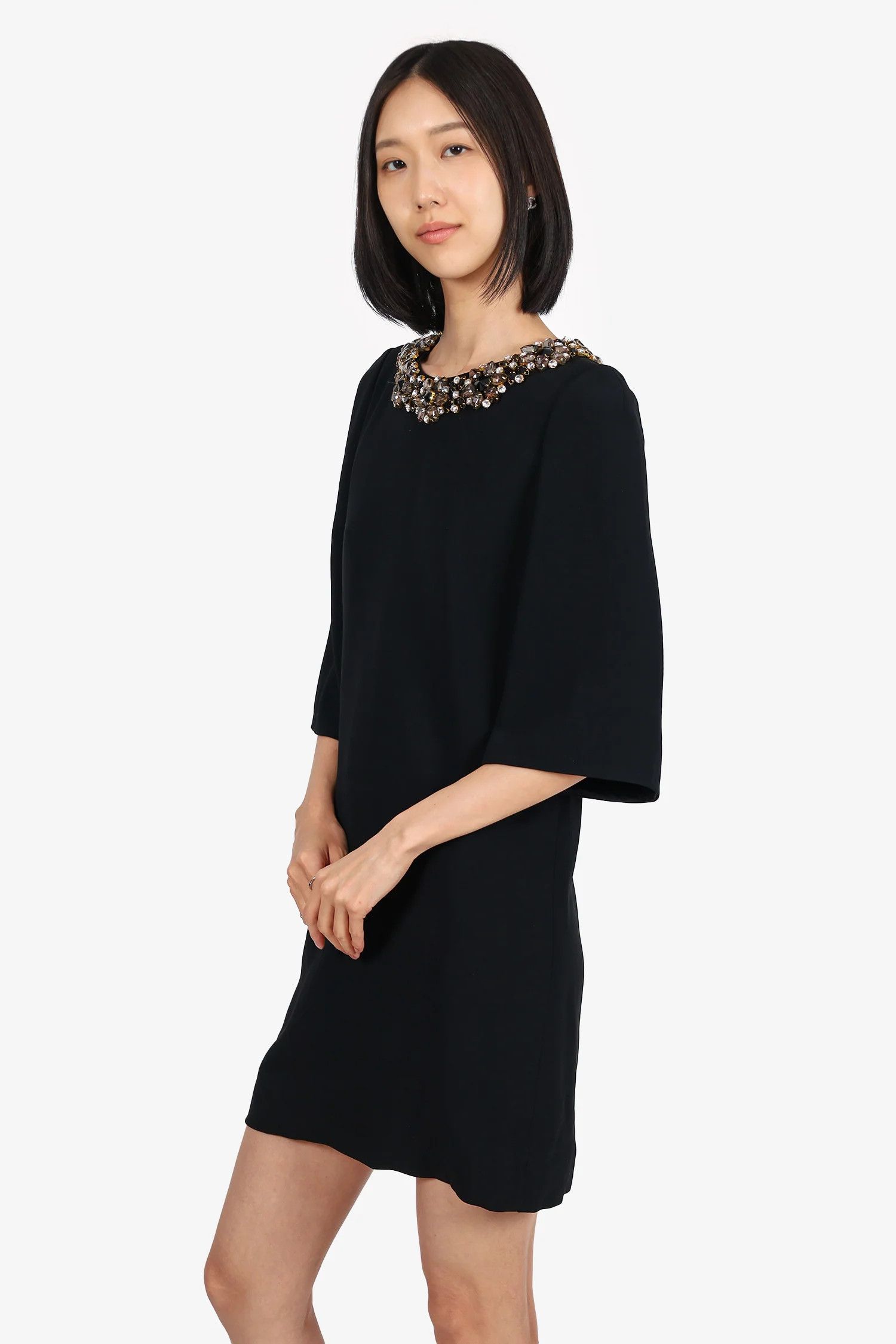Dolce & Gabbana o1y0825 Mini Dress in Black Size XS / US 0-2 / IT 36-38 - 3 Thumbnail