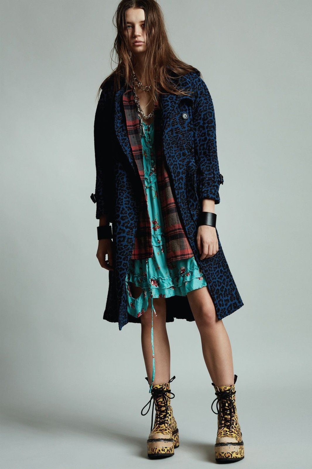 Runway Leopard Coat Size small