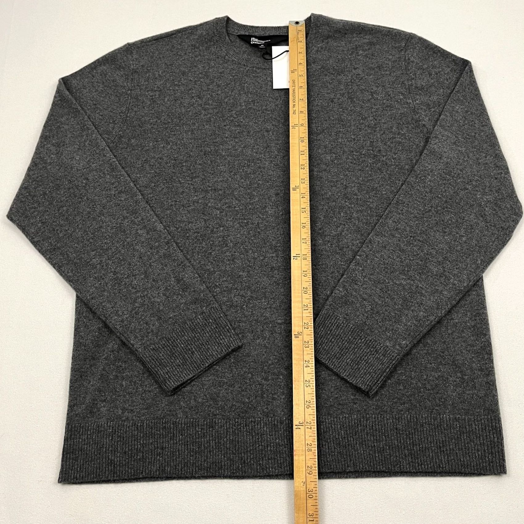 Vintage The Commons Cashmere Sweater Mens XL Gray Knit Crew Pullover Quiet Luxury NEW Size US XL / EU 56 / 4 - 4 Thumbnail
