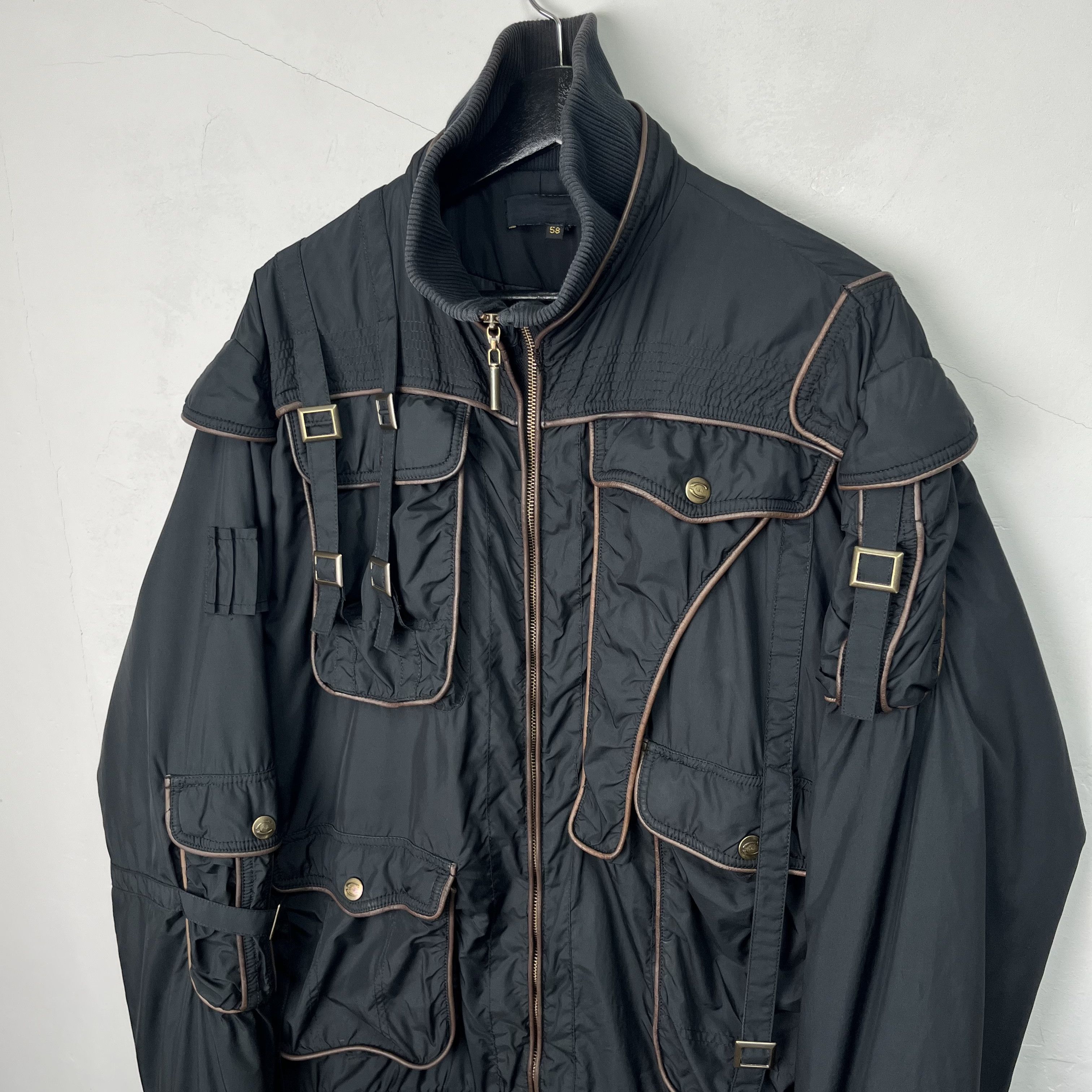 Roberto Cavalli Just Cavalli 00’s Parachute Bondage jacket Size US XXL / EU 58 / 5 - 2 Thumbnail