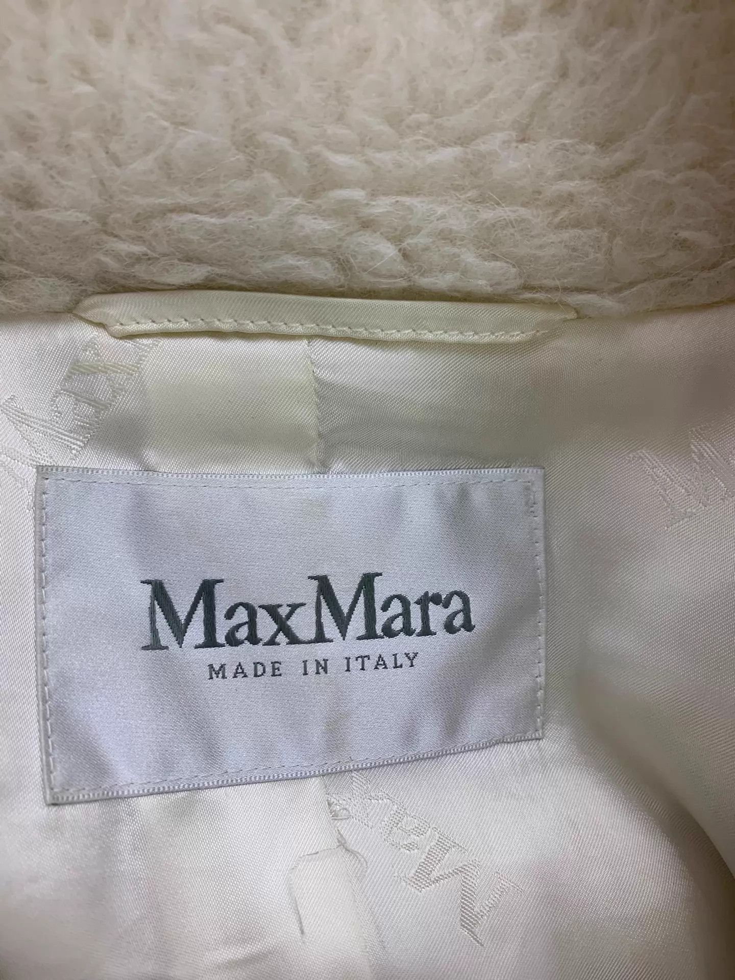 Max Mara MaxMara White Long Teddy Coat XS Size XS / US 0-2 / IT 36-38 - 4 Thumbnail