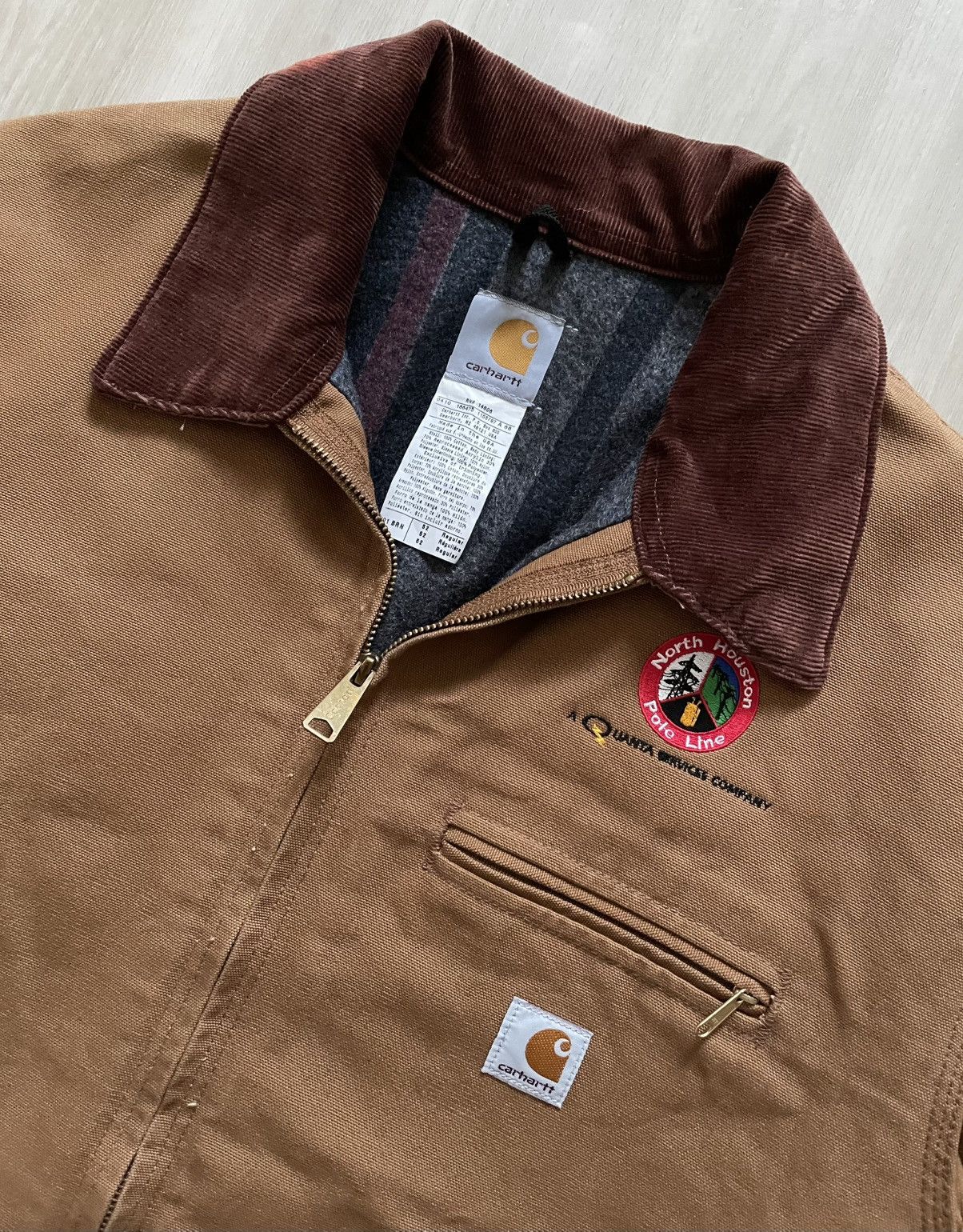 Carhartt VTG Y2K Carhartt J01 Brown Detroit Blanket Lined Sz 52USA Size US XXL / EU 58 / 5 - 2 Thumbnail