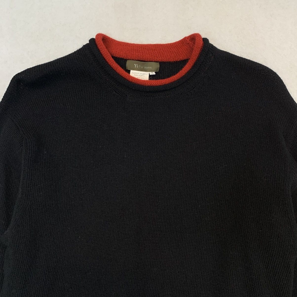 Y's for Men 1990s Y's For Men (Yohji Yamamoto) Layered Cuff Knit Sweater Size US L / EU 52-54 / 3 - 3 Thumbnail