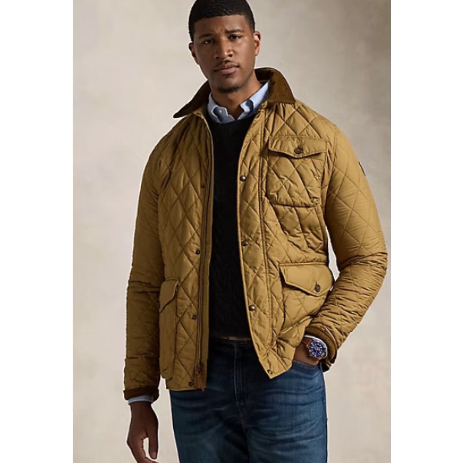 Polo Ralph Lauren VINTAGE Polo Ralph Lauren The Beaton Quilted Jacket Men 4XLT Tall Brown Water Repellent Size US XXL / EU 58 / 5 - 2 Thumbnail