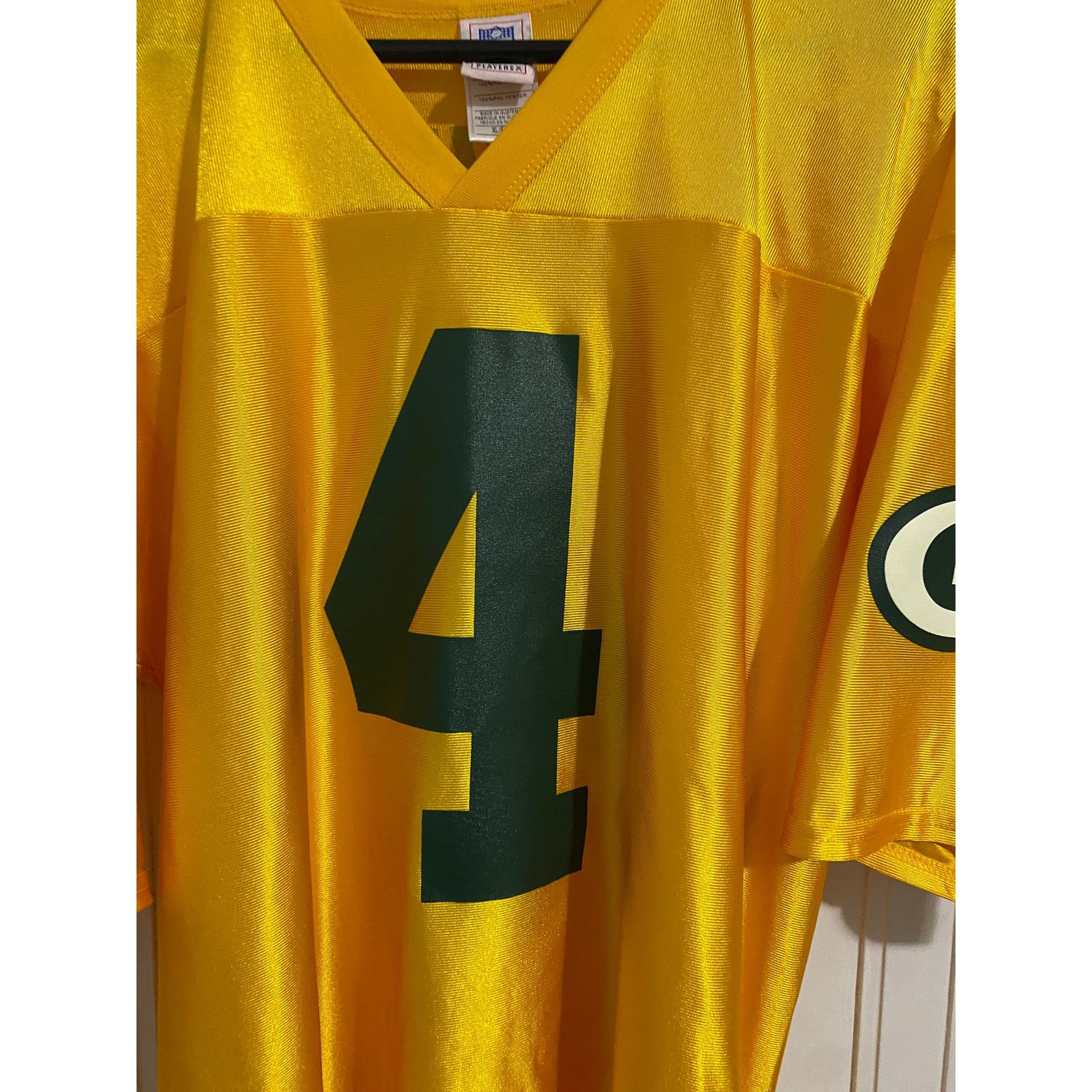 NFL Brett Favre Green Bay Packers Gold Jersey Men's Size XL Size US XL / EU 56 / 4 - 4 Thumbnail