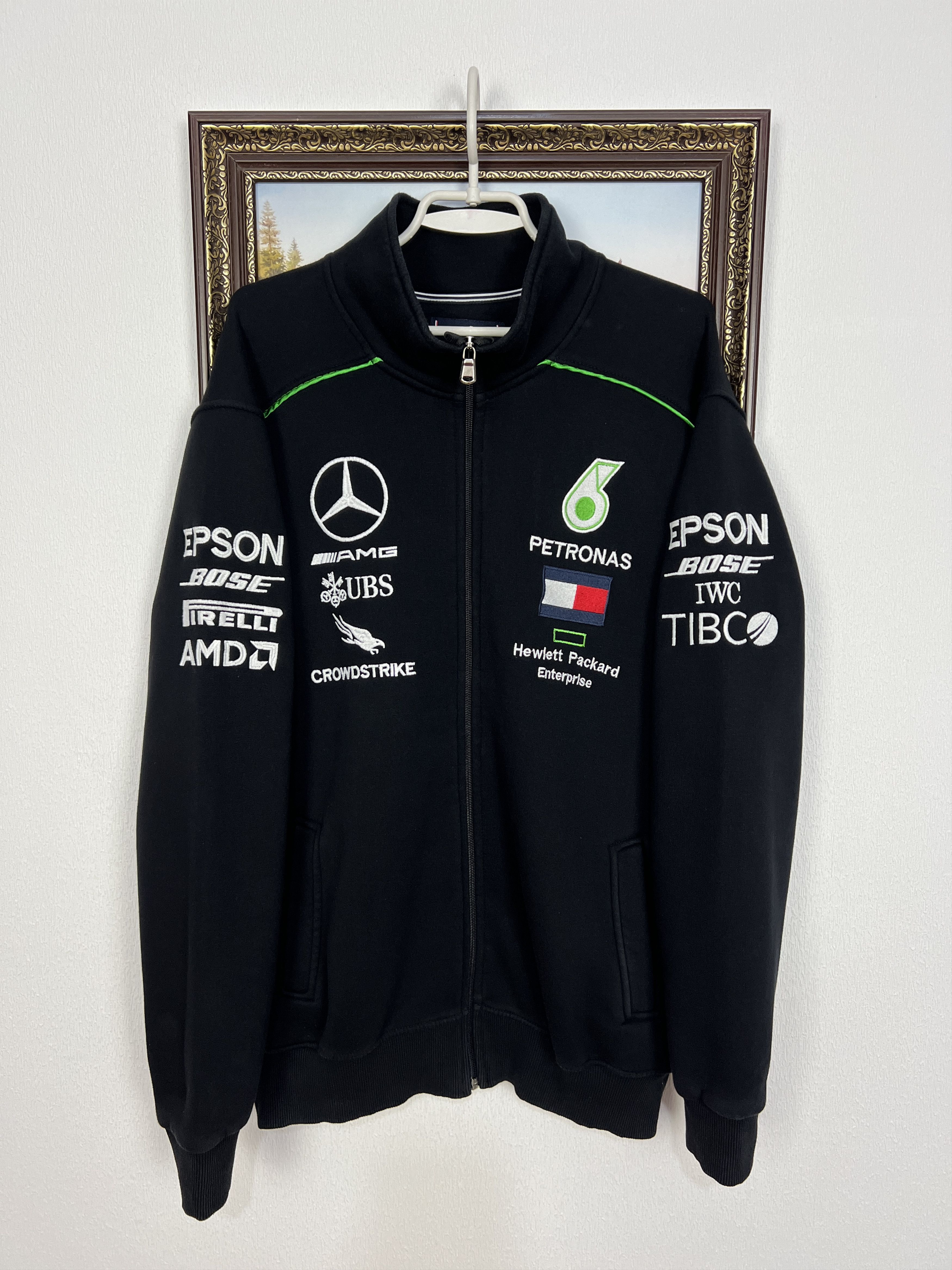 AMG Petronas Hilfiger Softshell Race Zip Jacket Track Top