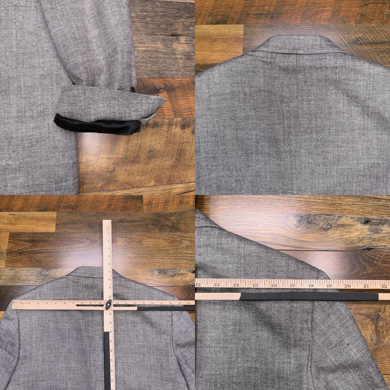 Brooks Brothers Brooks Brothers Blazer Sport Coat Gray 40 Regular Notch Lapel 3-Button Single-Breasted Linen Silk Cotton Tweed Man Vintage? No (adjusted) Size 40R - 8 Thumbnail