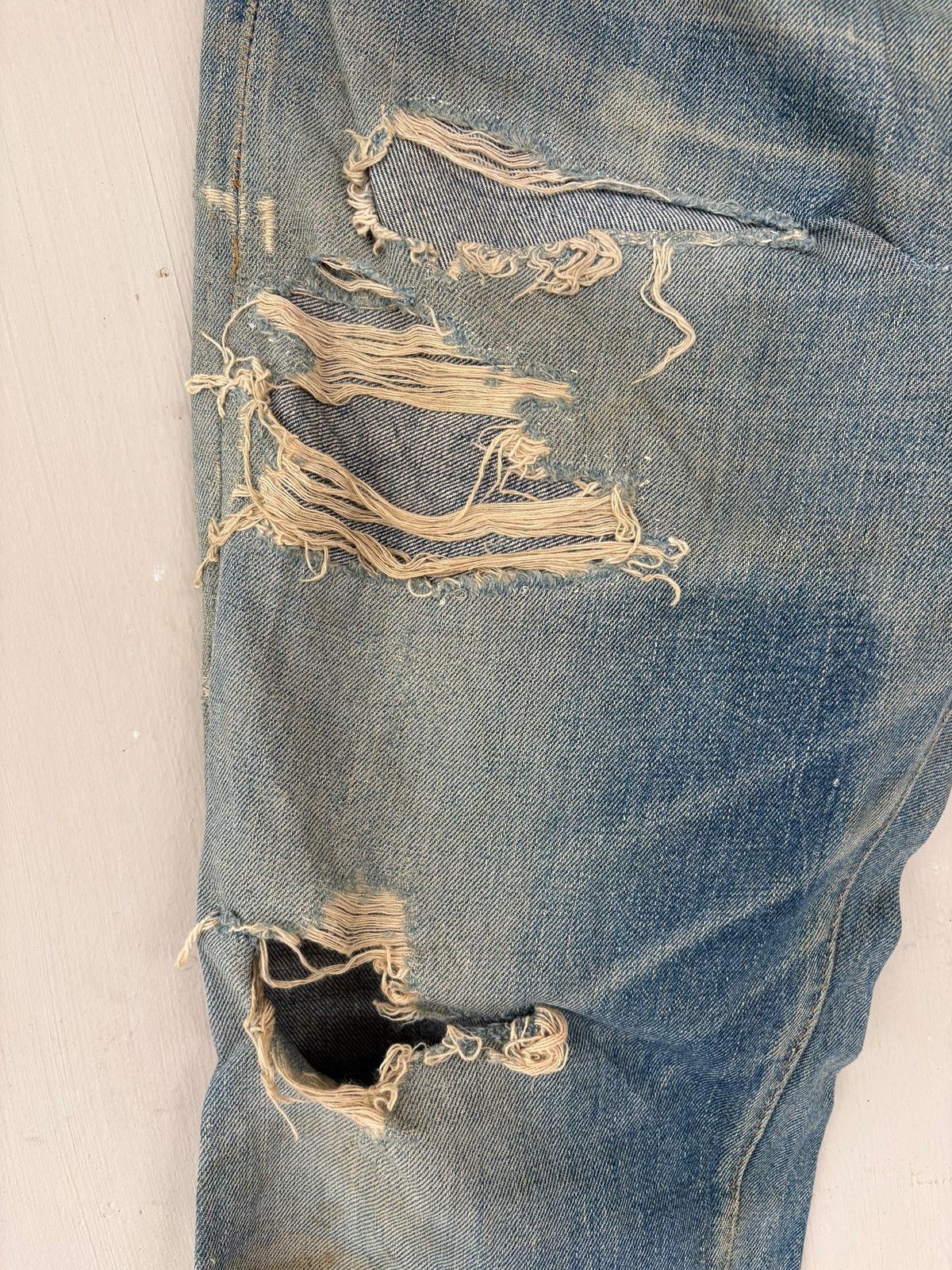Levi's Vintage Clothing × Vintage VTG 70’s Levi’s 501 Rindem Small e Jeans Button No6 Trash Size US 32 / EU 48 - 9 Thumbnail