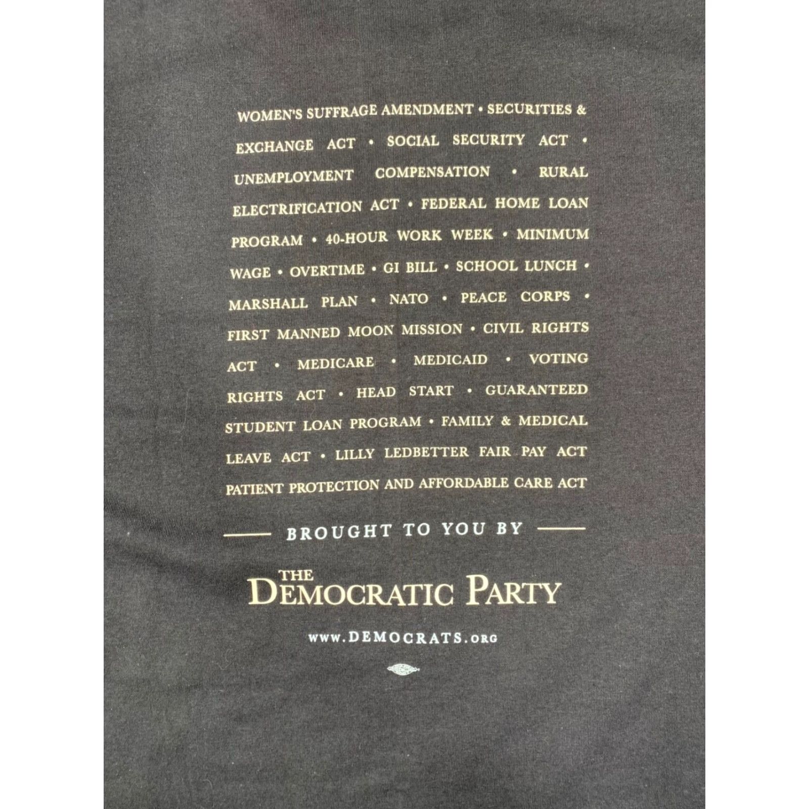 Vintage VINTAGE Bayside T-Shirt Unisex Adults Short Sleeve L Blue Democraticc Party Womens Suffrage Amendment 4192 Size L / US 10 / IT 46 - 7 Thumbnail