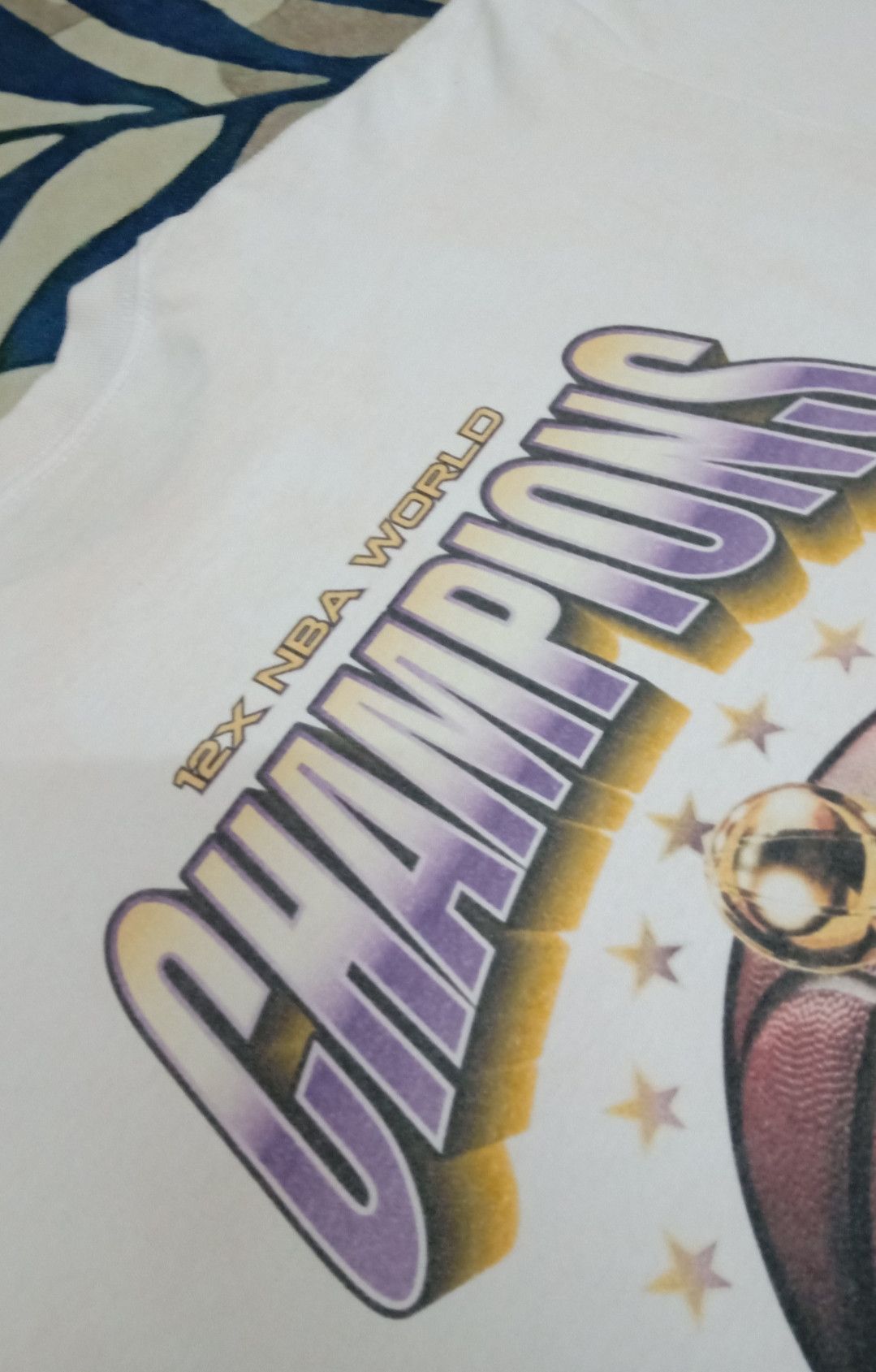 NBA × Pro Player Vintage 90s LA Lakers 12x NBA World Champions T-shirt Size US L / EU 52-54 / 3 - 19 Thumbnail