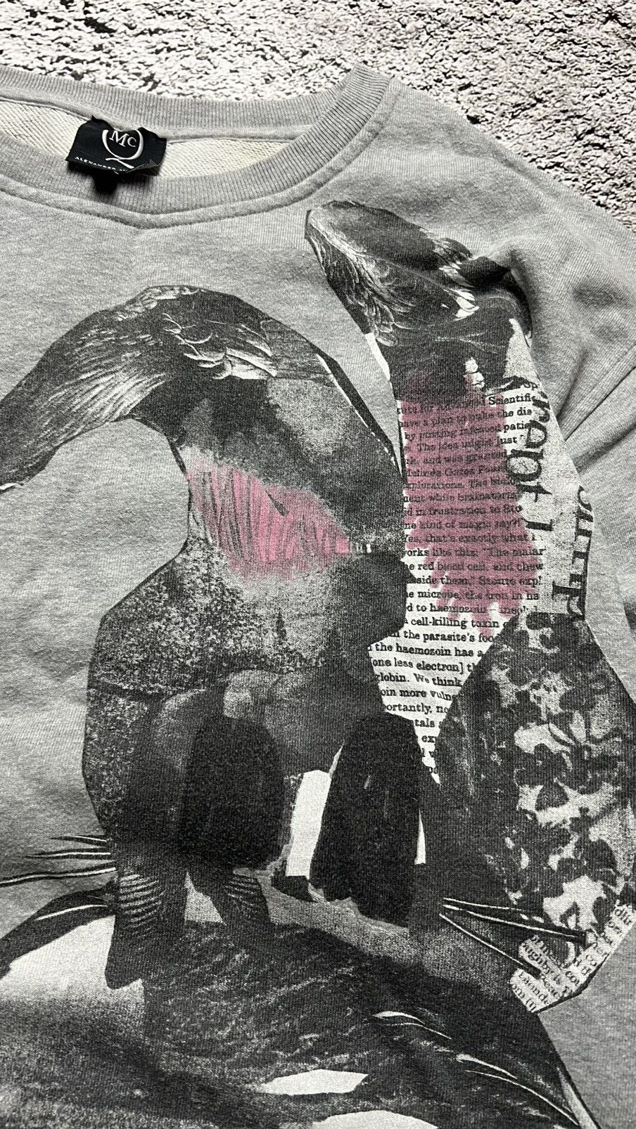 McQ Alexander McQueen Alexander McQueen MCQ bunny spellout rare sweatshirt Size L / US 10 / IT 46 - 6 Thumbnail