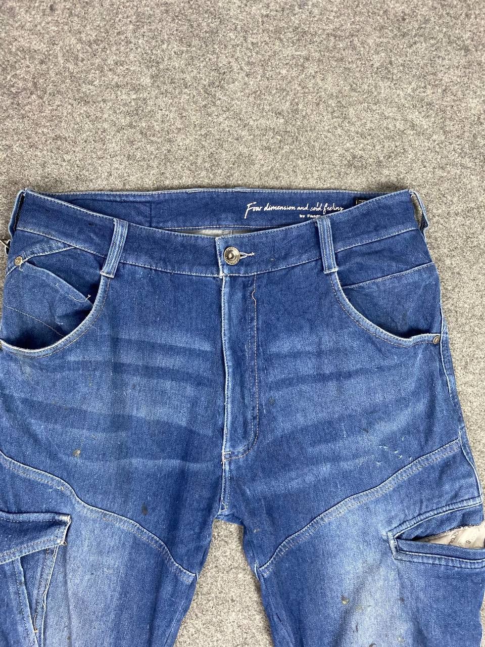 Japanese Brand fieldcore cargo aerolight distressed denim Size US 34 / EU 50 - 7 Thumbnail